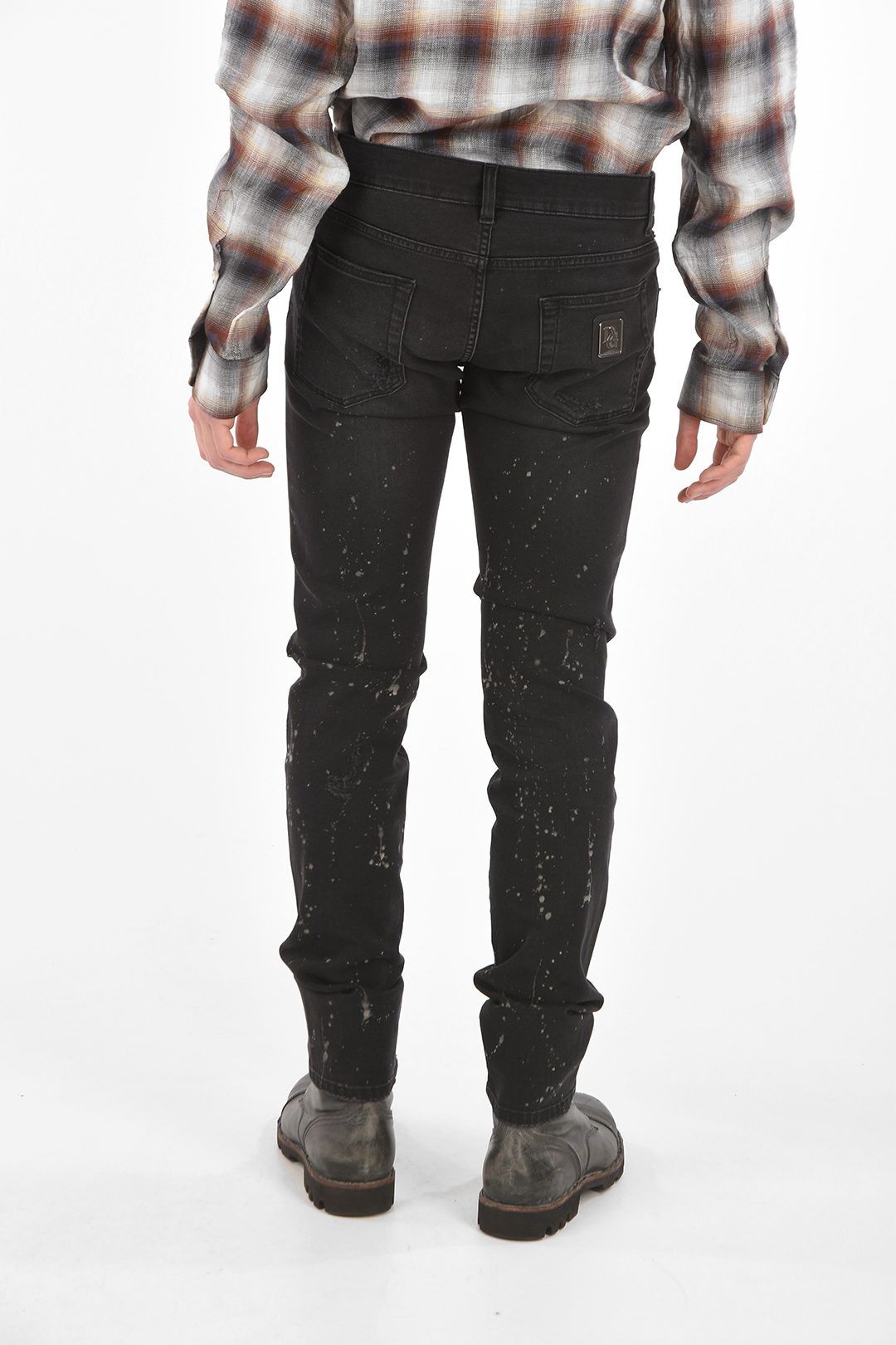 Dolce & Gabbana o1y0125 Logo Jeans in Black Size US 44 / EU 60 - 2 Thumbnail
