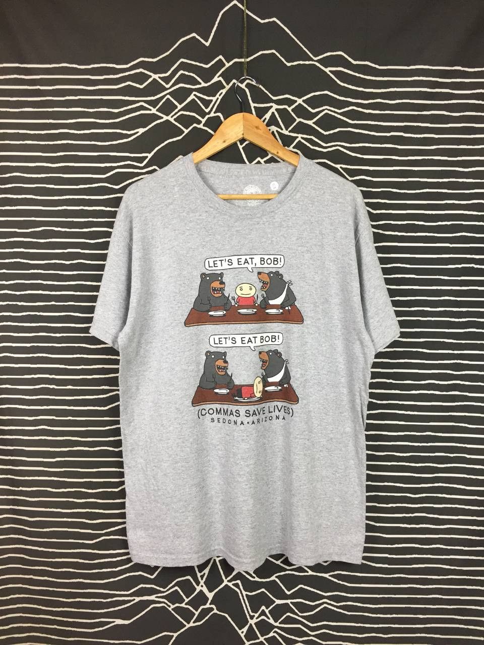 Vintage The Duck Company Commas Save Lives Let's Eat Bob Tee Size US L / EU 52-54 / 3 - 1 Thumbnail