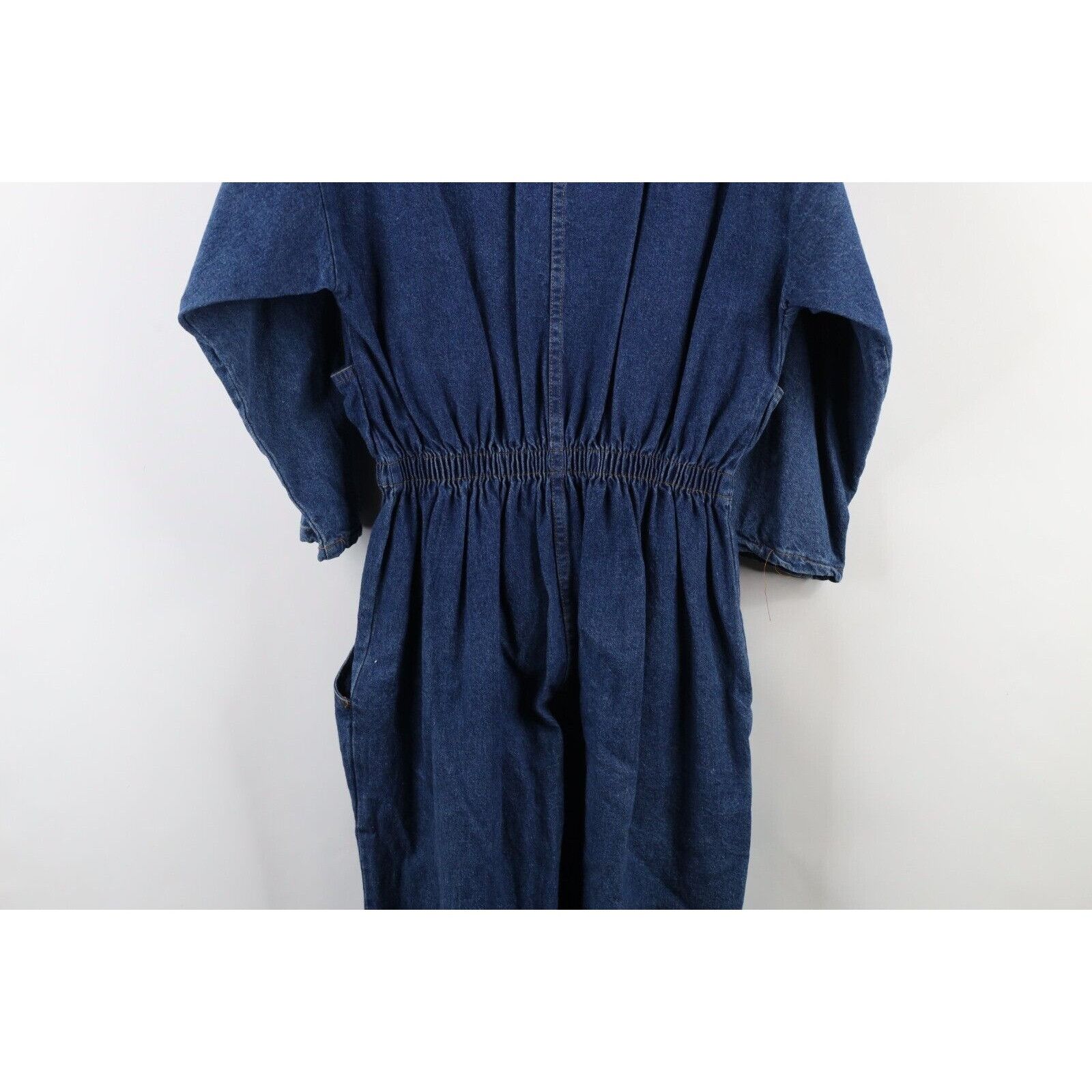 Vintage Vintage 70s 80s Streetwear Distressed Denim Jean Jumpsuit Size L / US 10 / IT 46 - 18 Thumbnail