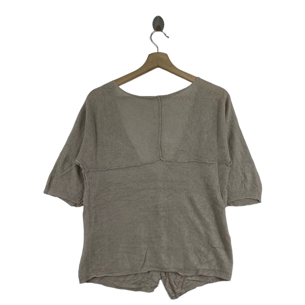 Japanese Brand FANEUIL Japanese Brand Button Up Short Sleeve Grey Cardigan Size US S / EU 44-46 / 1 - 4 Thumbnail