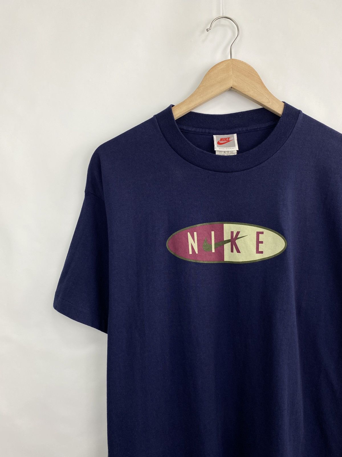 Nike 🇺🇸 Vintage 90s Nike Rare Made in USA T-Shirt Y2K Retro Hype Size US XL / EU 56 / 4 - 2 Thumbnail