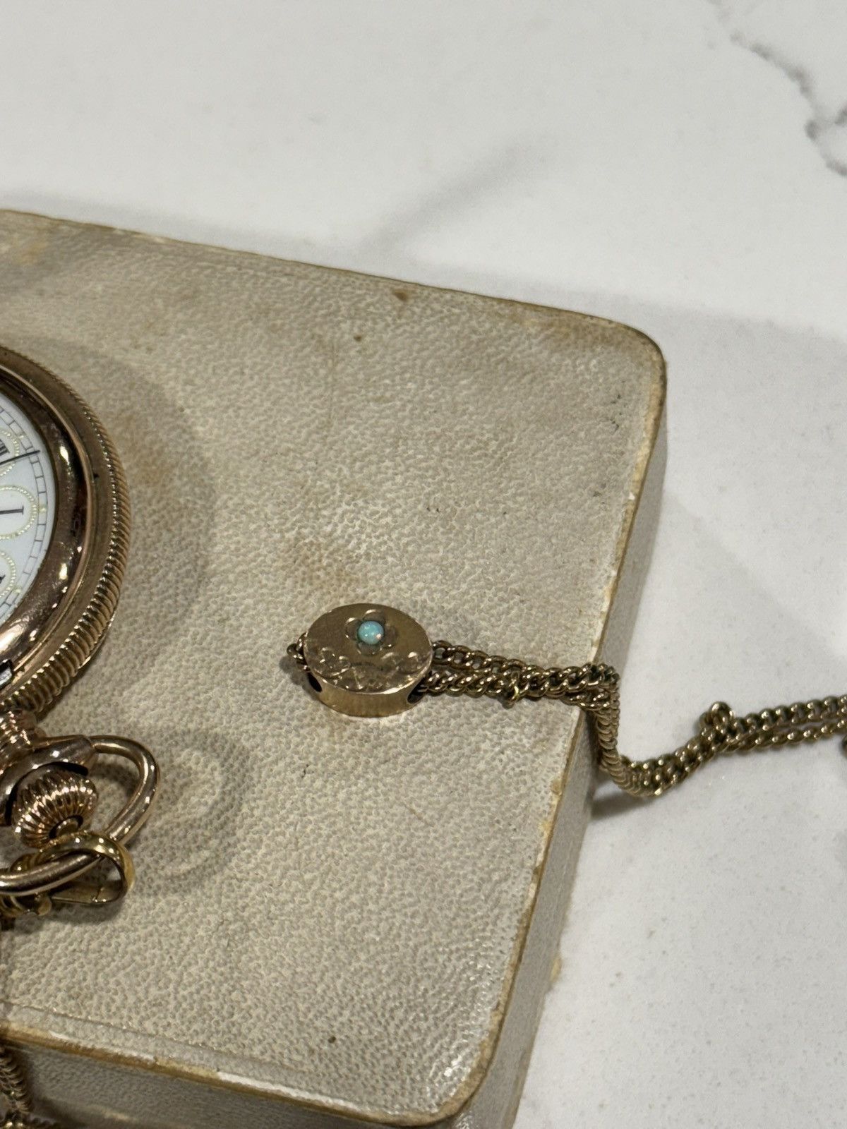 Elgin National Watch Company Vintage 1890s Elgin Gold Filled Pocket Watch Size ONE SIZE - 5 Thumbnail