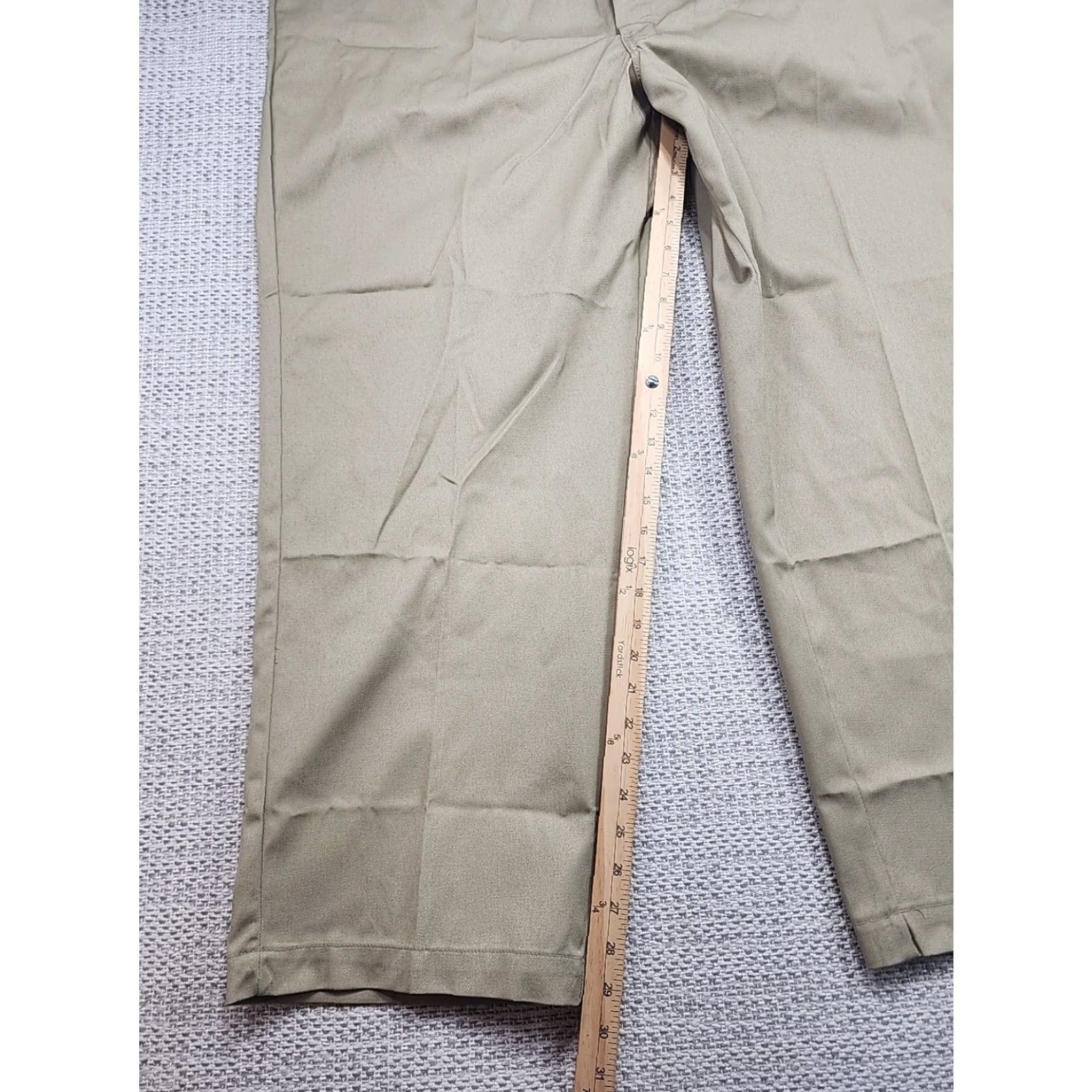 Dickies VINTAGE Dickies 874A Khaki Chino Pants Flat Front 50X30 Beige Workwear Mens NWT Dickies 874A Size US 34 / EU 50 - 6 Thumbnail