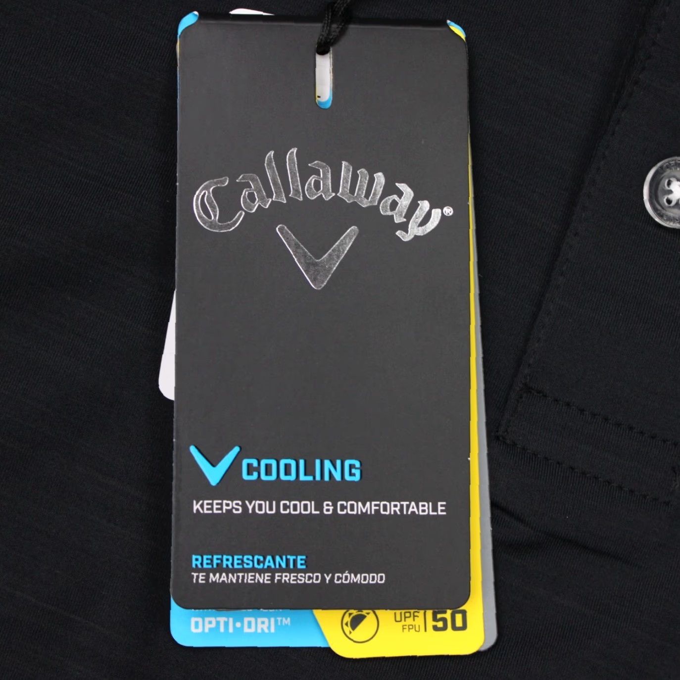 Callaway Callaway Opti-Dri Polo Shirt NWT Mens Large Black Golf S/S Stretch Logo Polo Size US L / EU 52-54 / 3 - 7 Thumbnail