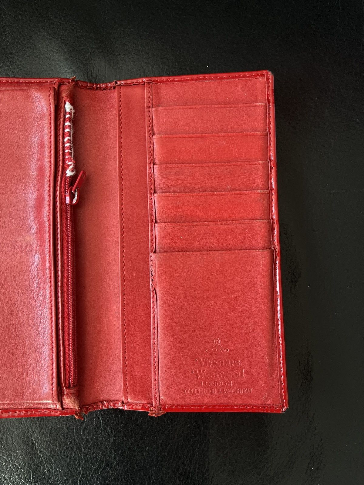 Vivienne Westwood Red Patent Leather Vivienne Westwood Wallet Clutch Bilford Size ONE SIZE - 3 Thumbnail