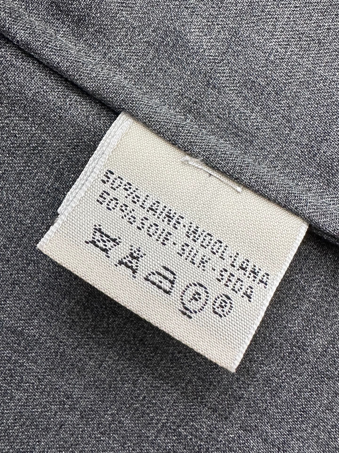 Hermes HERMES x Margiela silk wool shirt Women silver gray Size M / US 6-8 / IT 42-44 - 9 Thumbnail