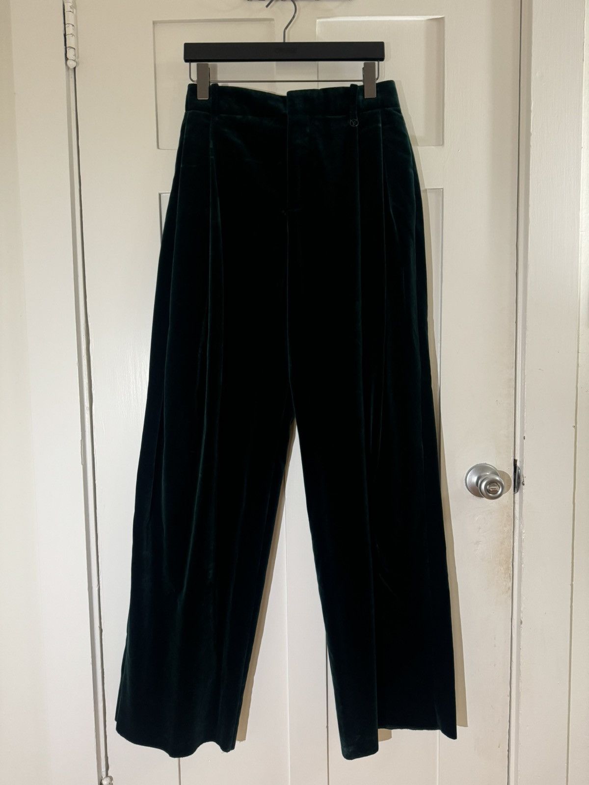 Louis Vuitton Louis Vuitton by Virgil FW22 Velvet Flared Pant Size US 29 - 2 Thumbnail