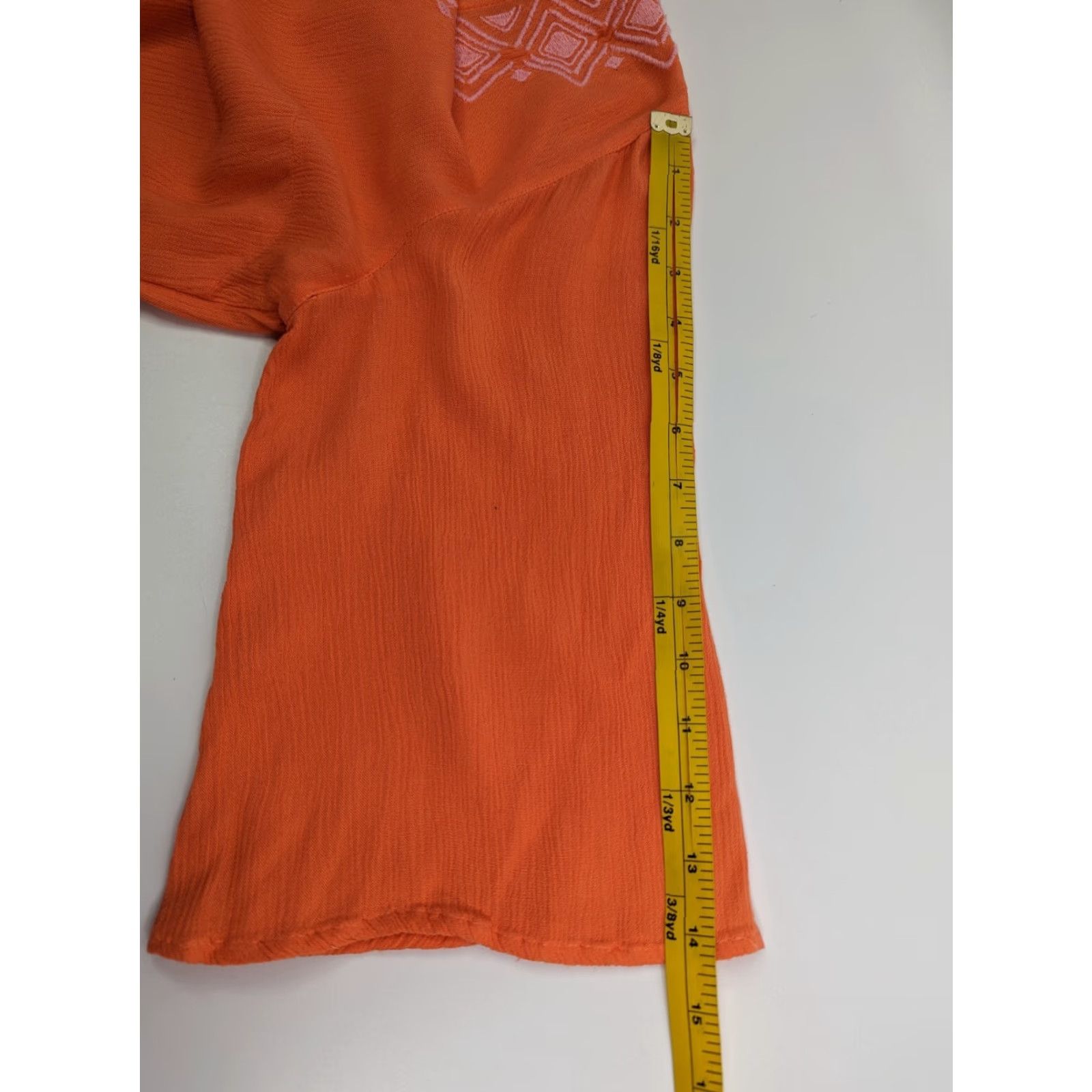 Lilly Pulitzer VINTAGE Lilly Pulitzer x Target Tunic Shirt 3/4 Sleeve Embroidered XS Womens Orange Coral Pink Size XS / US 0-2 / IT 36-38 - 6 Thumbnail