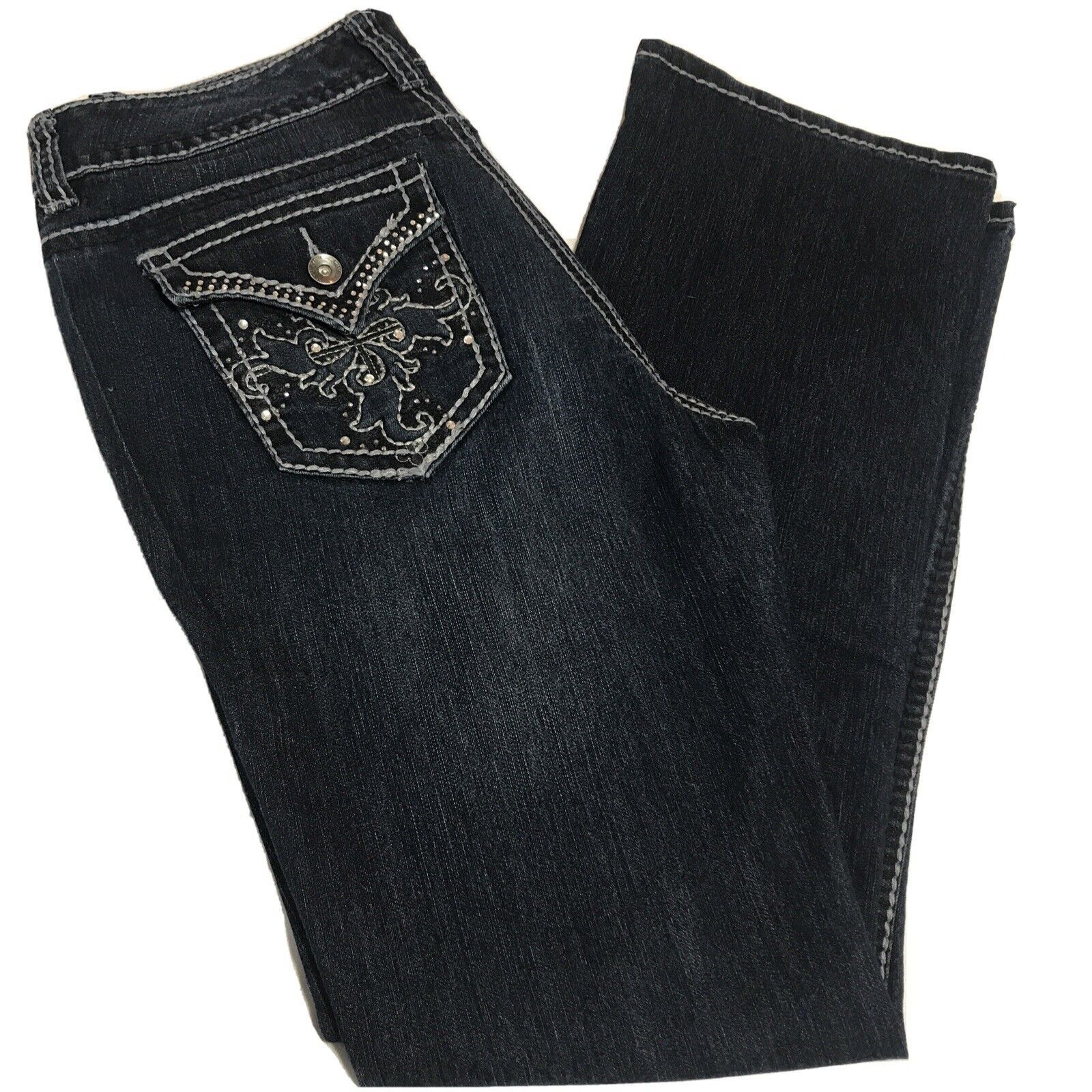 Nine West Annette Nine West Women's jeans Bling Flap Pocket Thick Stit Size 30" / US 8 / IT 44 - 1 Thumbnail
