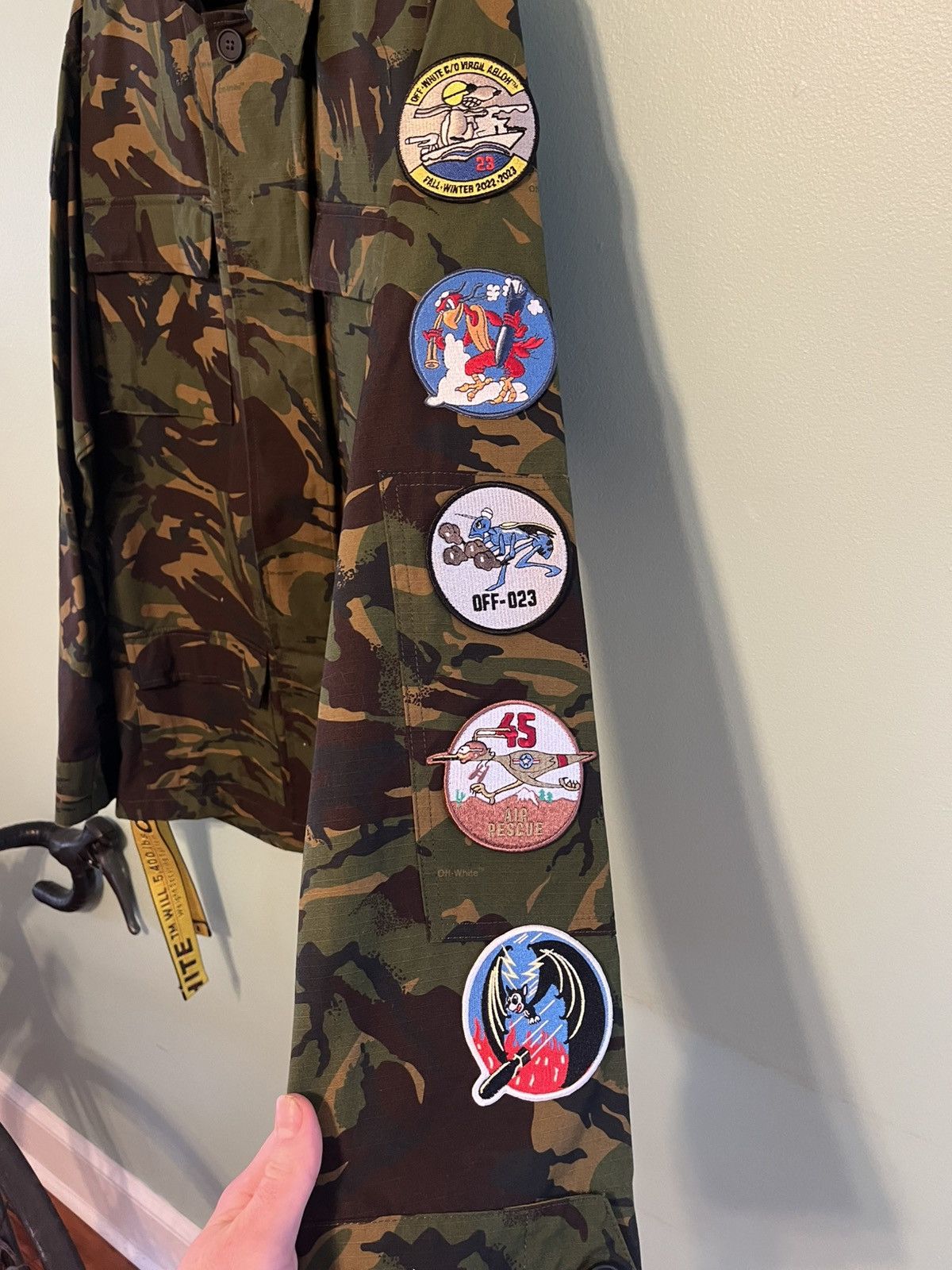 Off-White Off-White Camo Patch Field Jacket- Green Size US S / EU 44-46 / 1 - 4 Thumbnail