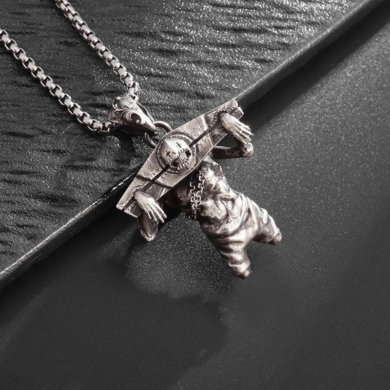Jewelry Retro Gothic Imprisoned Monster Necklace Pendant Size ONE SIZE - 5 Thumbnail