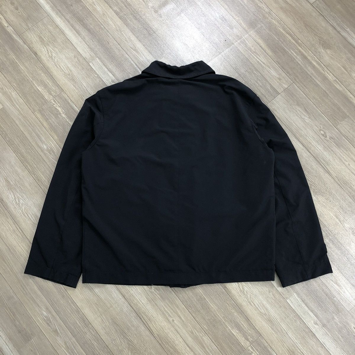 Versace 🇮🇹 Vintage Gianni Vercase Luxury Designer Black Work Jacket Size US L / EU 52-54 / 3 - 24 Thumbnail