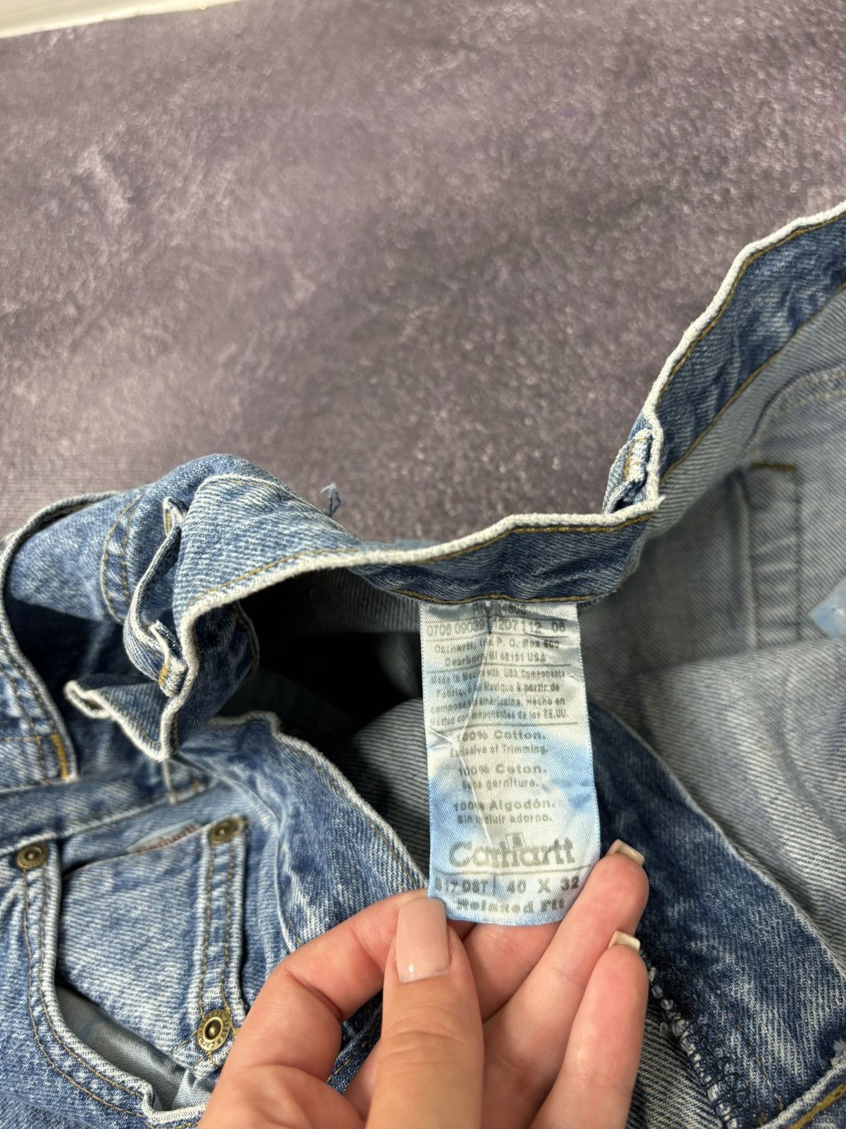 Carhartt Vintage Carhartt Blue Y2K USA 90s Hype Baggy Jeans Size US 40 / EU 56 - 16 Thumbnail