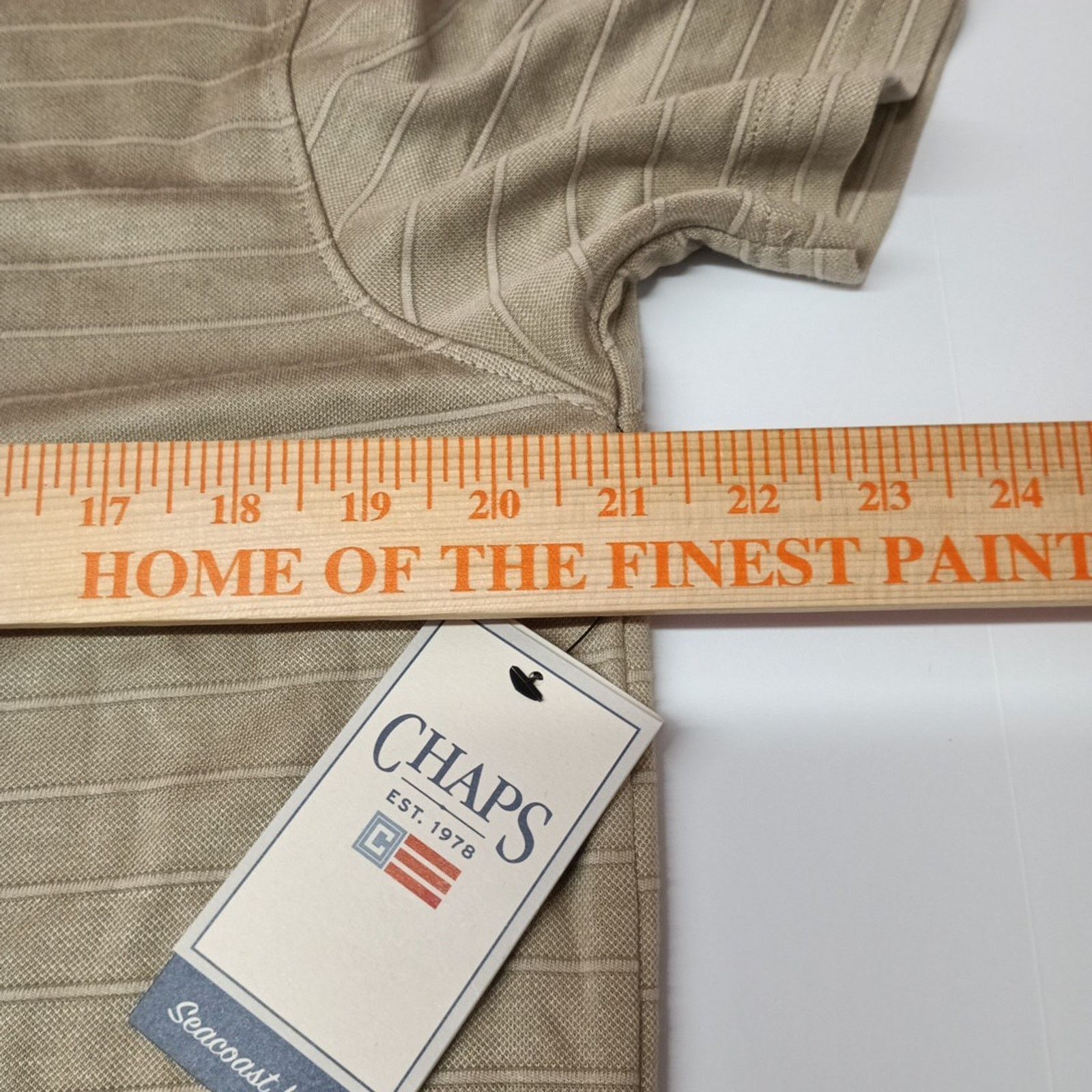 Chaps Chaps Milton Polo Shirt Men's M Desert Khaki Seacoast Wash Size US M / EU 48-50 / 2 - 4 Thumbnail