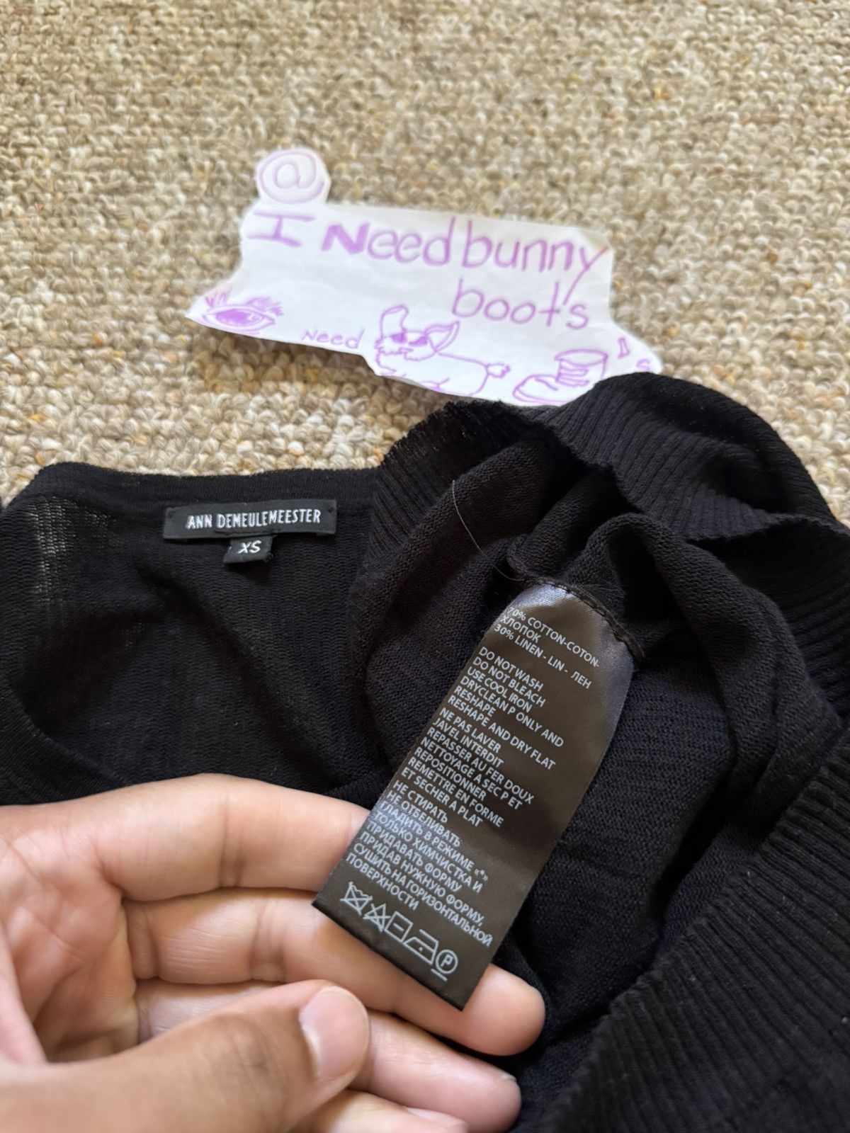 Ann Demeulemeester Ann Demeulemeester Size US S / EU 44-46 / 1 - 5 Thumbnail