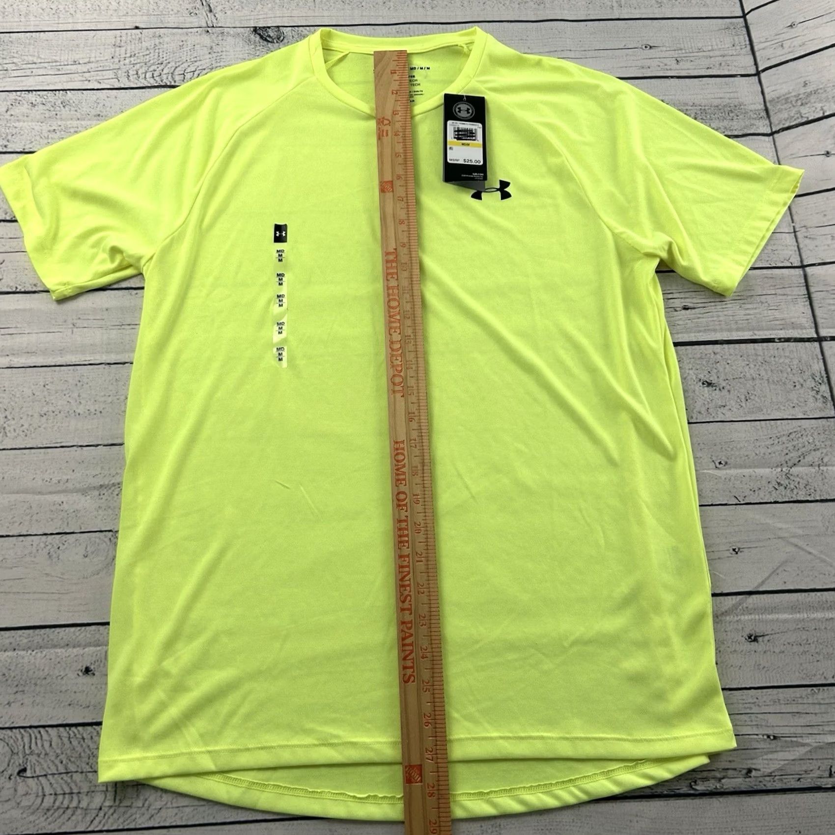Under Armour Under Armour HeatGear Short Sleeve Tee Shirt Men M Yellow Size US M / EU 48-50 / 2 - 4 Thumbnail