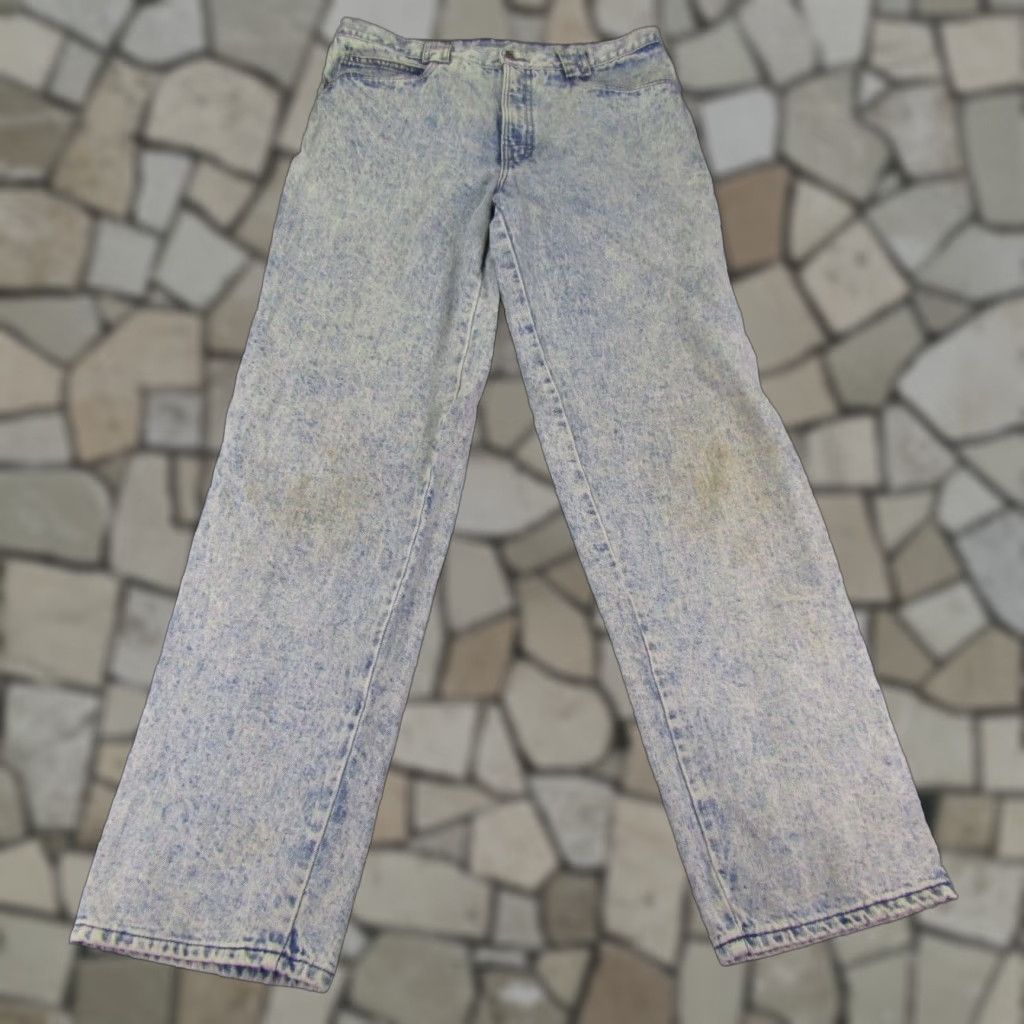 Vintage VINTAGE Rocky Mountain Jeans 34x34 Blue Denim Bareback Horse Riding Womens Size 24" / US 00 / IT 34 - 1 Thumbnail