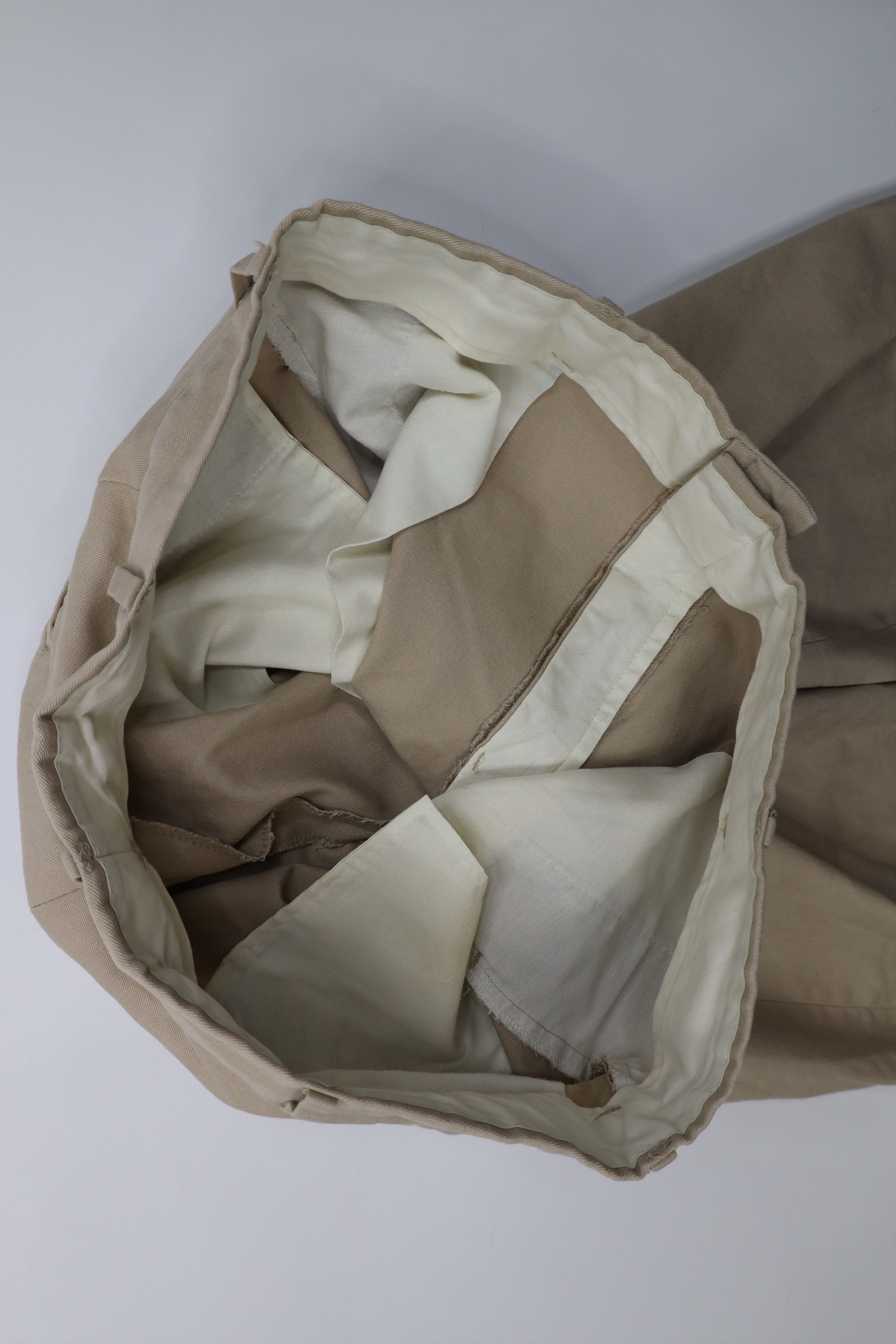Vintage Vintage 70s Streetwear Wide Leg Chino Pants Trousers Beige Size US 36 / EU 52 - 8 Thumbnail