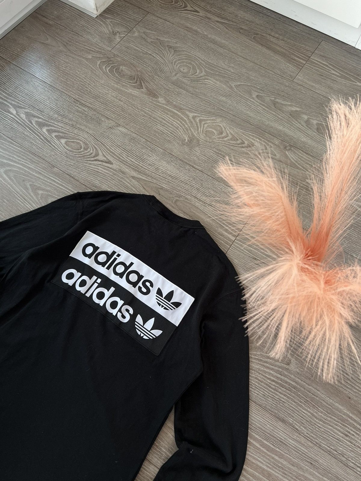 Adidas ‼️Adidas Central Big Logo Back Three Stripes Long Sleeve Tee‼️ Size US S / EU 44-46 / 1 - 16 Thumbnail
