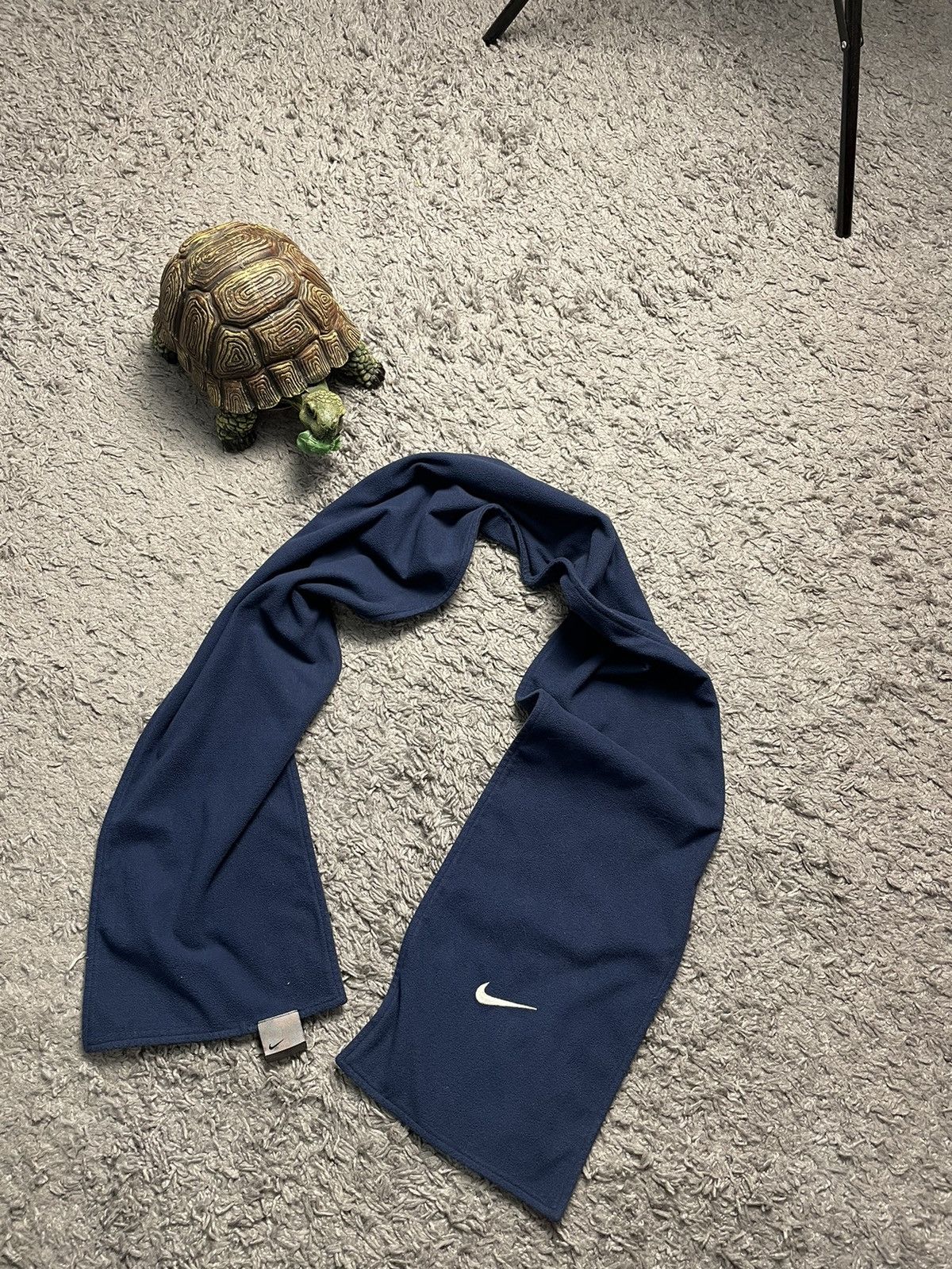 Nike Vintage Nike Swoosh Fleece Blue Scarf Size ONE SIZE - 1 Thumbnail
