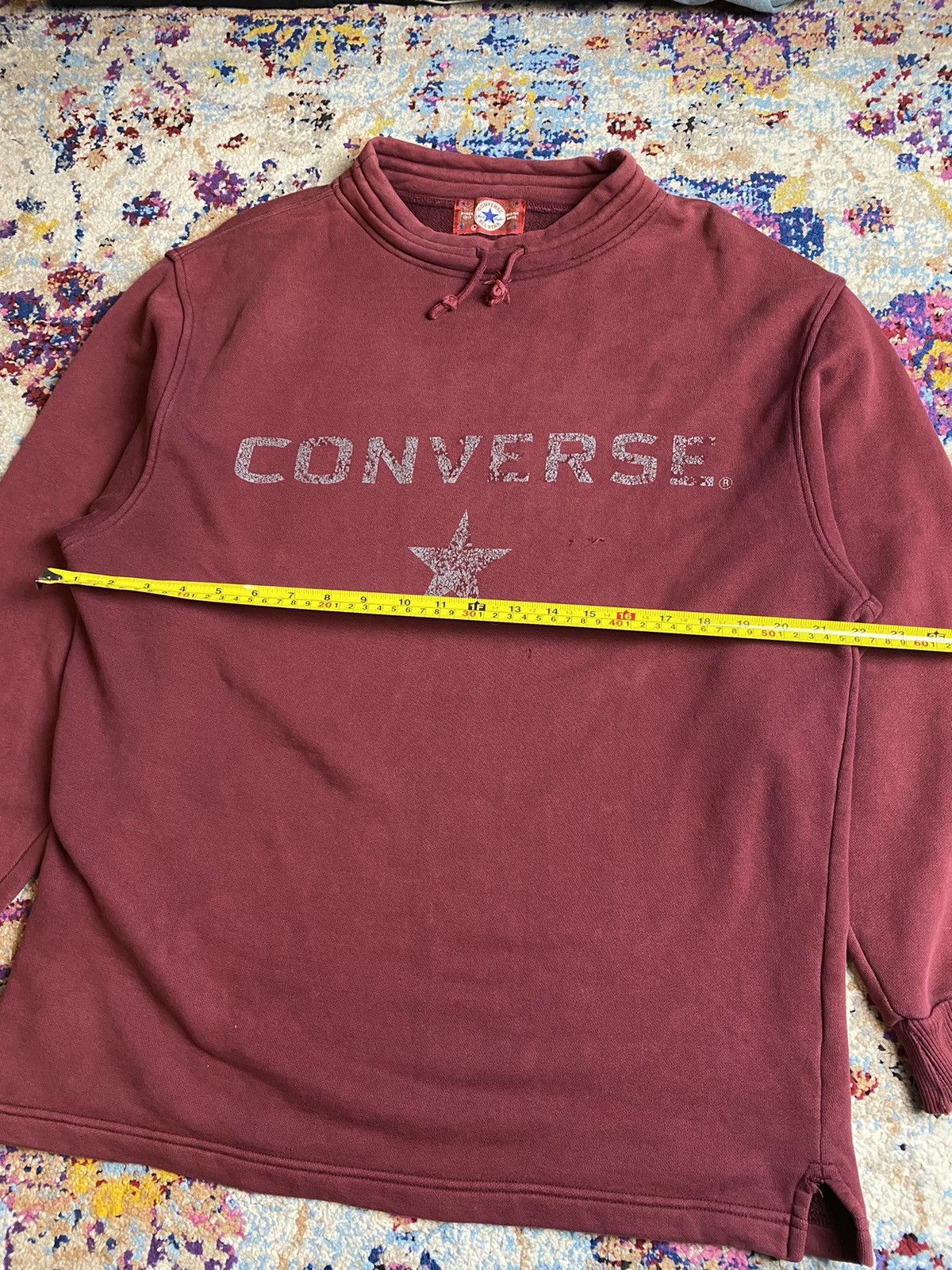 Converse × Vintage 90s Converse All Stars Pull up Round Neck Sweaters Jacket Size US L / EU 52-54 / 3 - 12 Thumbnail