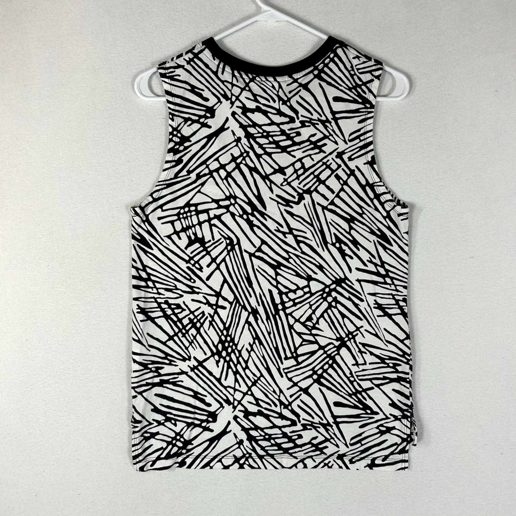 Nike Nike Sleeveless Tank Top Shirt Womens XS Black White Abstract Casual Top Cotton Size S / US 4 / IT 40 - 6 Thumbnail