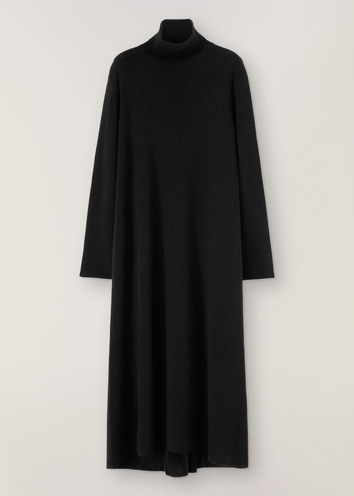 image of Loro Piana O1Loc1C0224 Baby Cashmere Turtleneck Dress In Black, Women's (Size Large)