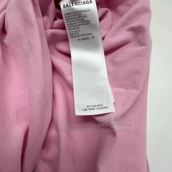 Balenciaga Balenciaga Pink Crystal Neck Short Sleeve T. Size US XS / EU 42 / 0 - 1 Thumbnail