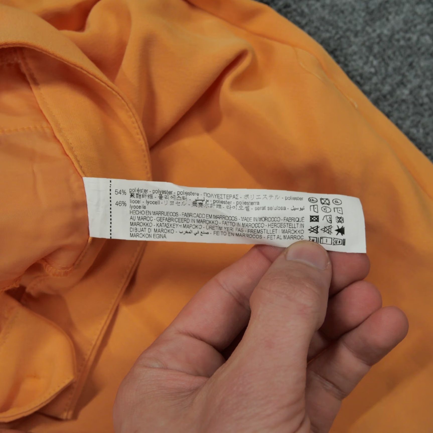 Zara Zara Pants Womens Large Orange Wide Leg Baggy Pleated 33x32 Slacks Size 24" / US 00 / IT 34 - 6 Thumbnail
