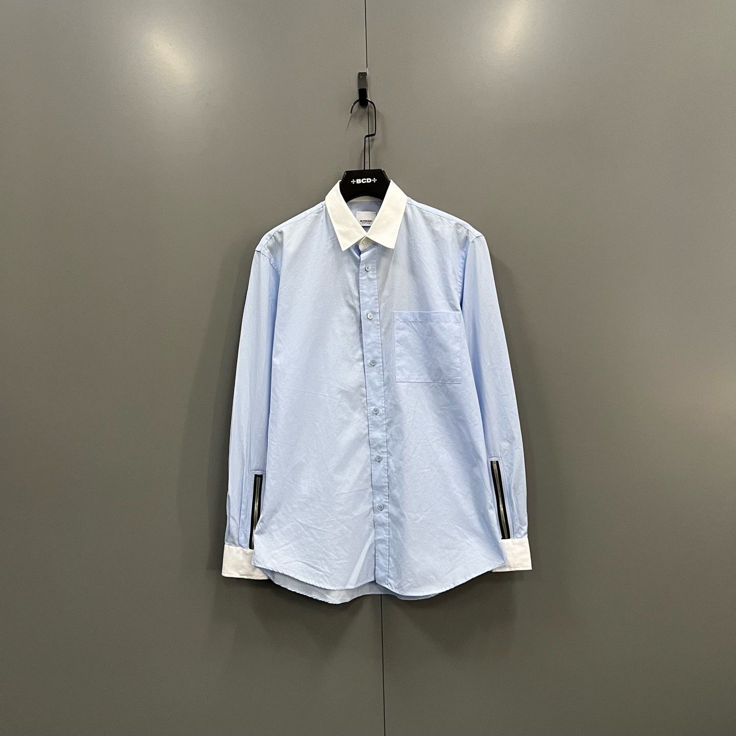 Burberry Burberry Blue Shirt xxs Men Size US XXS / EU 40 - 1 Thumbnail