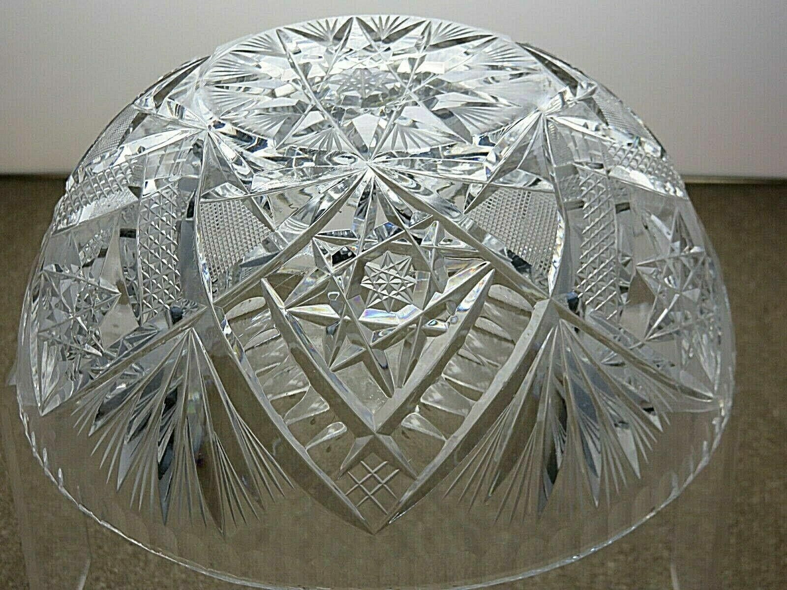 American Eagle Outfitters American Brilliant Period Crystal Cut Glass Serving Bowl Size ONE SIZE - 5 Thumbnail