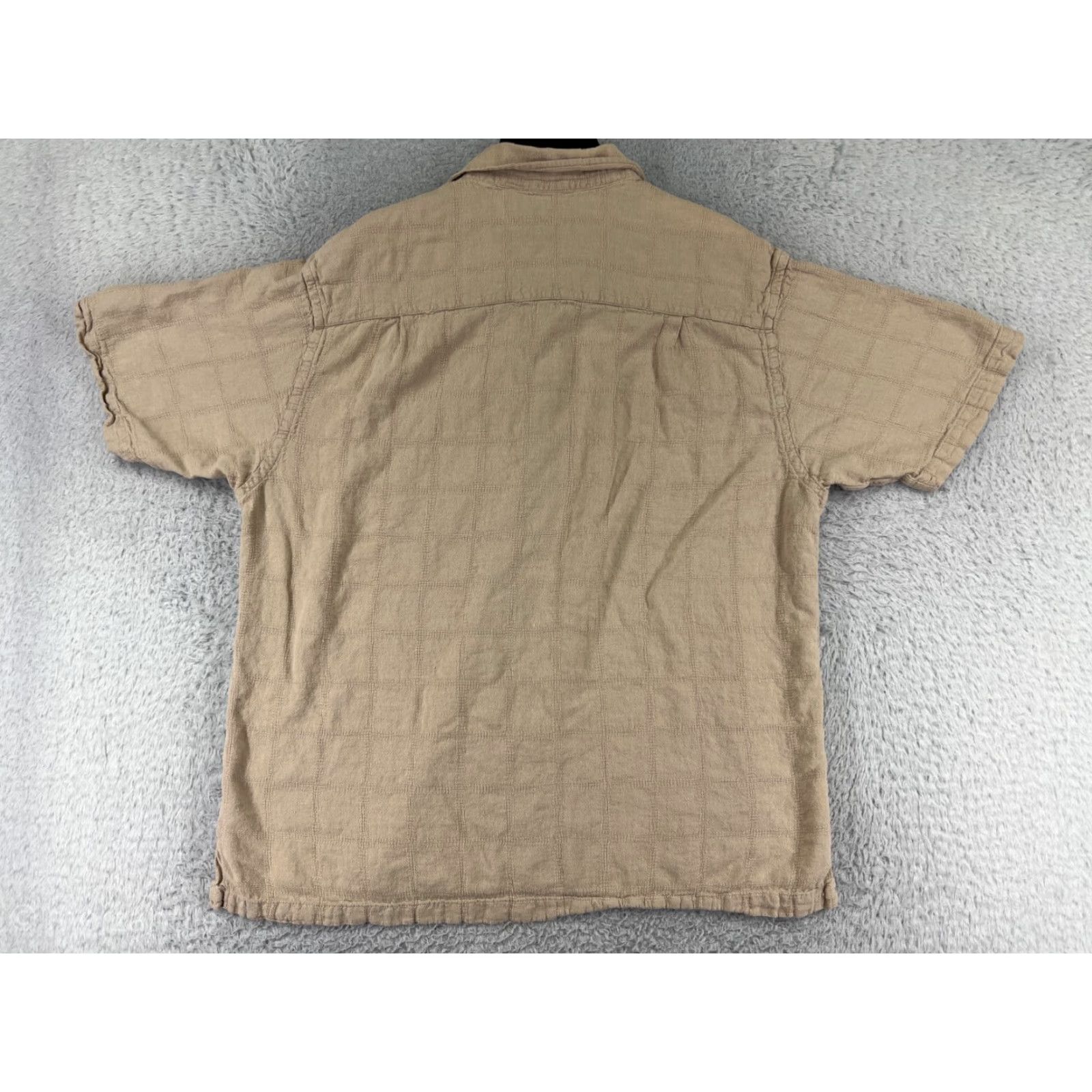 Van Heusen Van Heusen Shirt Men Extra Large Beige Linen Rayon Blend Button Up Camp Vacation Size US XL / EU 56 / 4 - 2 Thumbnail