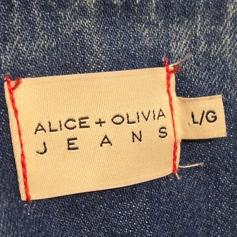 Alice + Olivia Alice + Olivia Belted Denim Mini Shirt Dress‎ Size L / US 10 / IT 46 - 6 Thumbnail