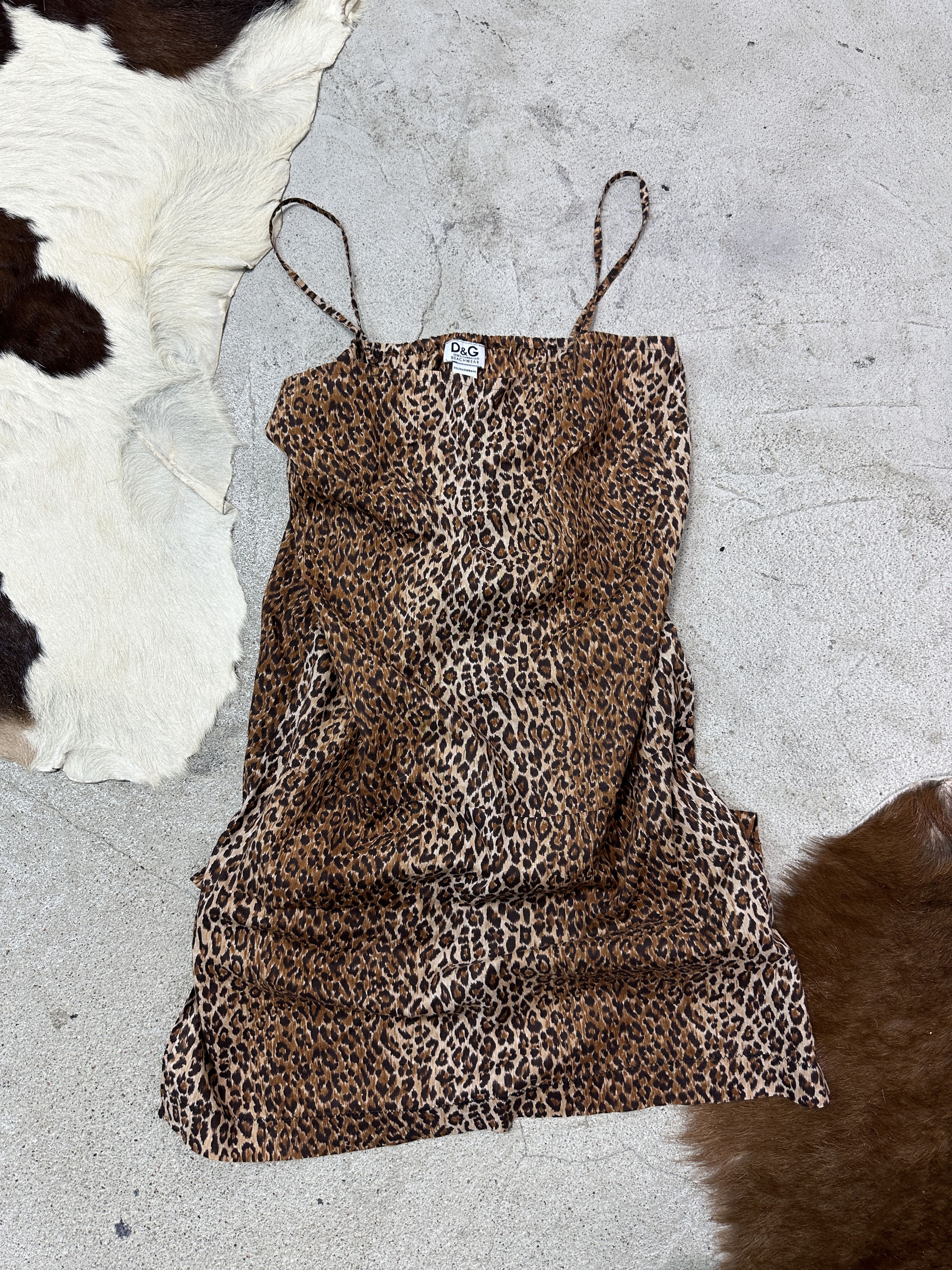 Dolce & Gabbana Vintage Avant Garde Dolce & Gabbana Cheetah Print Dress Y2K Size S / US 4 / IT 40 - 2 Thumbnail