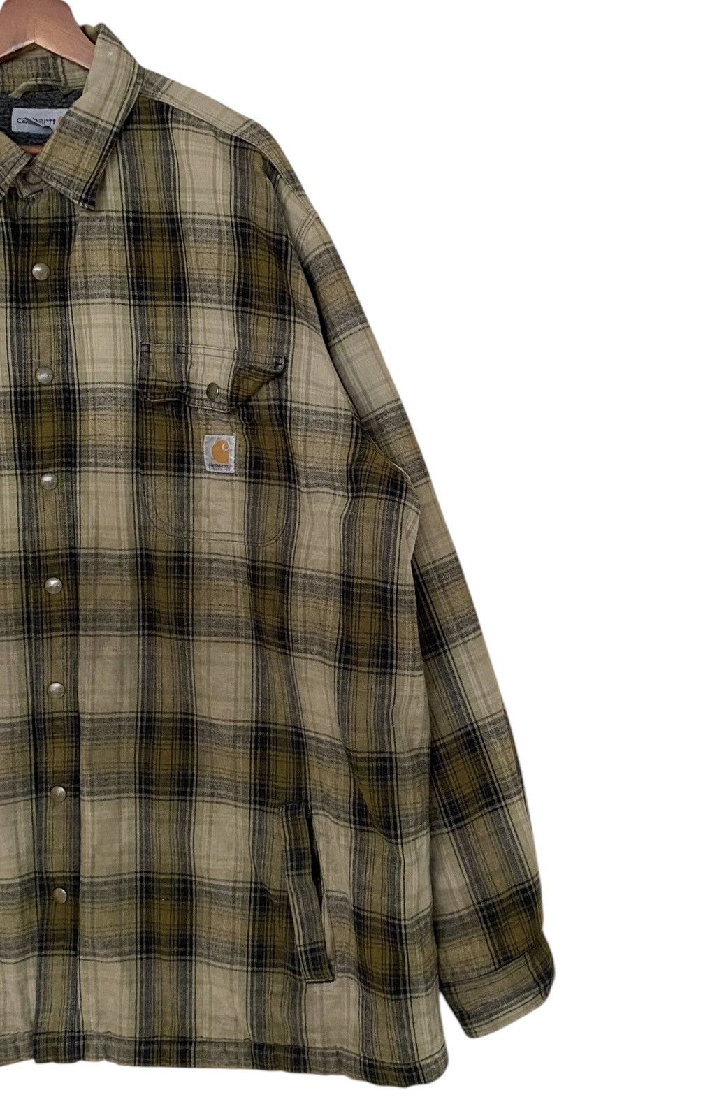 Carhartt × Vintage Vintage Brand Carhartt Fur Flannel Shirt 2000s Size US XXL / EU 58 / 5 - 4 Thumbnail
