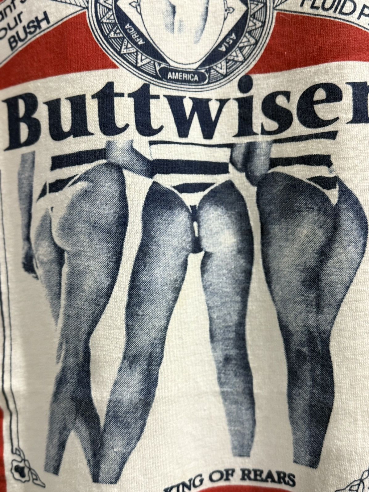 Rap Tees Vintage 90s Buttwiser THIS BUTT’S FOR YOU Porn Tee Size US XL / EU 56 / 4 - 3 Thumbnail