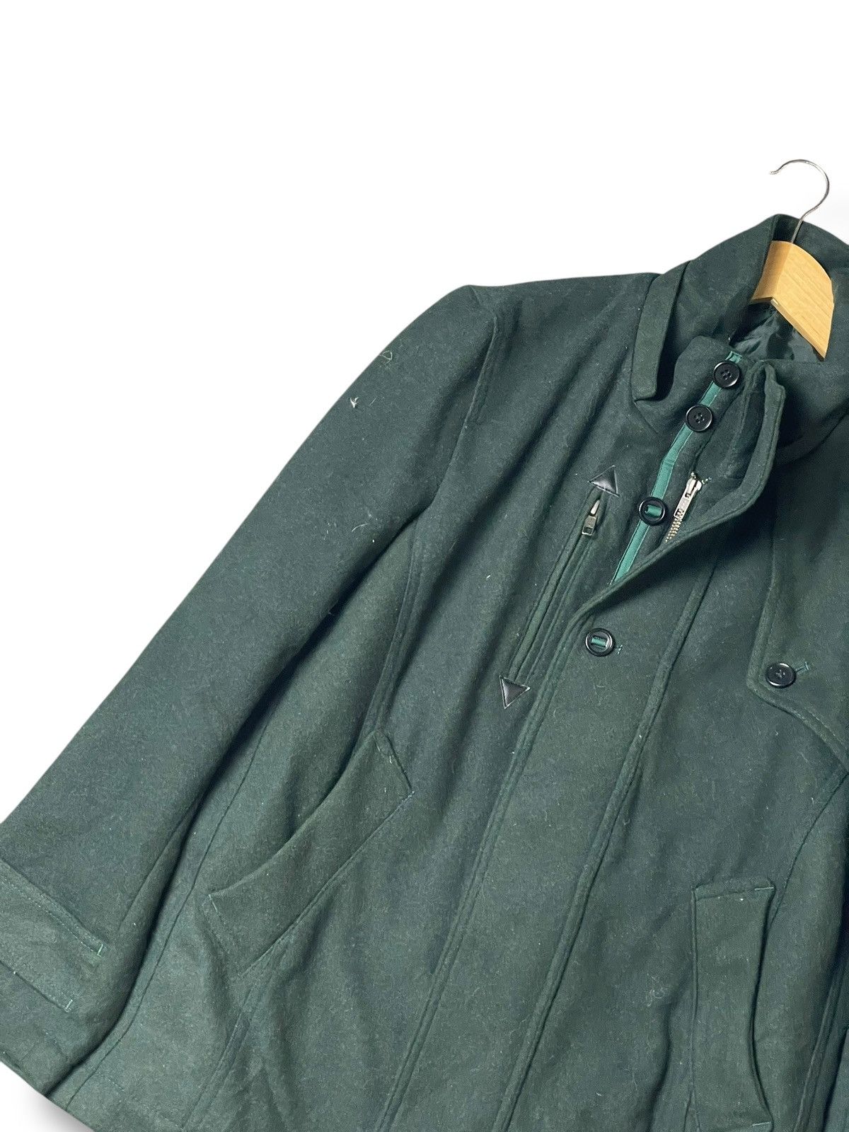 Japanese Brand × Vintage The Shop TKMIXPICE Stand Collar Wool Coat (106) Size US L / EU 52-54 / 3 - 2 Thumbnail