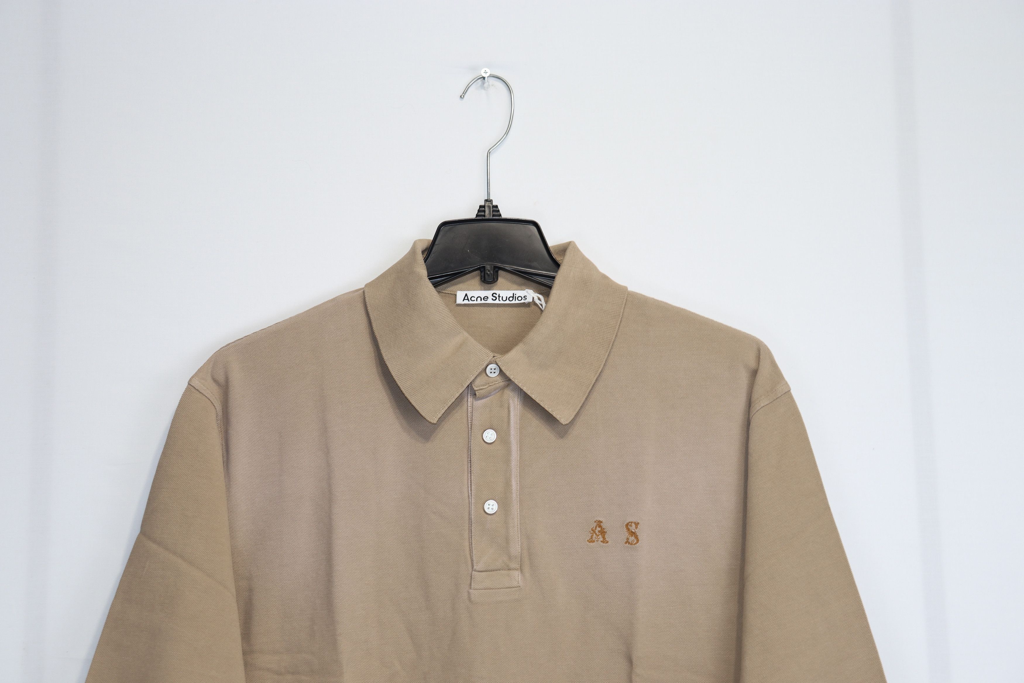Acne Studios o1rshd1 FN-MN-TSHI000300 Polo Shirt in Light Brown Size US M / EU 48-50 / 2 - 3 Thumbnail