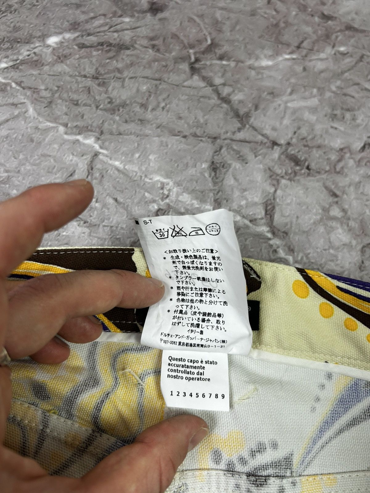 Dolce & Gabbana Dolce Gabbana Floral Pants With Purple And Gold Pattern Size 40" / US 18 - 8 Thumbnail