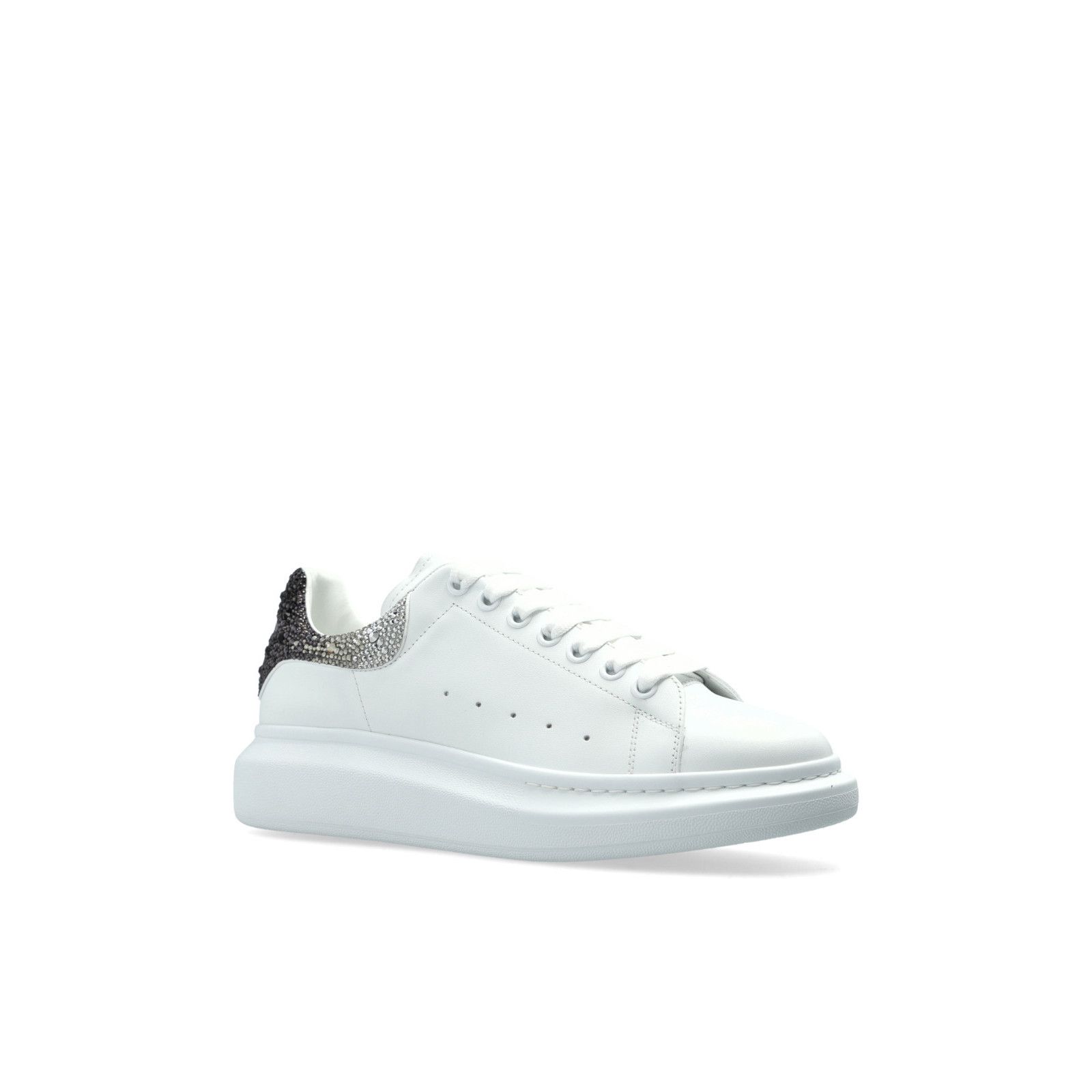 Alexander McQueen ALEXANDER MCQUEEN Oversized $990 Men's White/Gray Crystal Sn Size US 10 / EU 43 - 2 Thumbnail