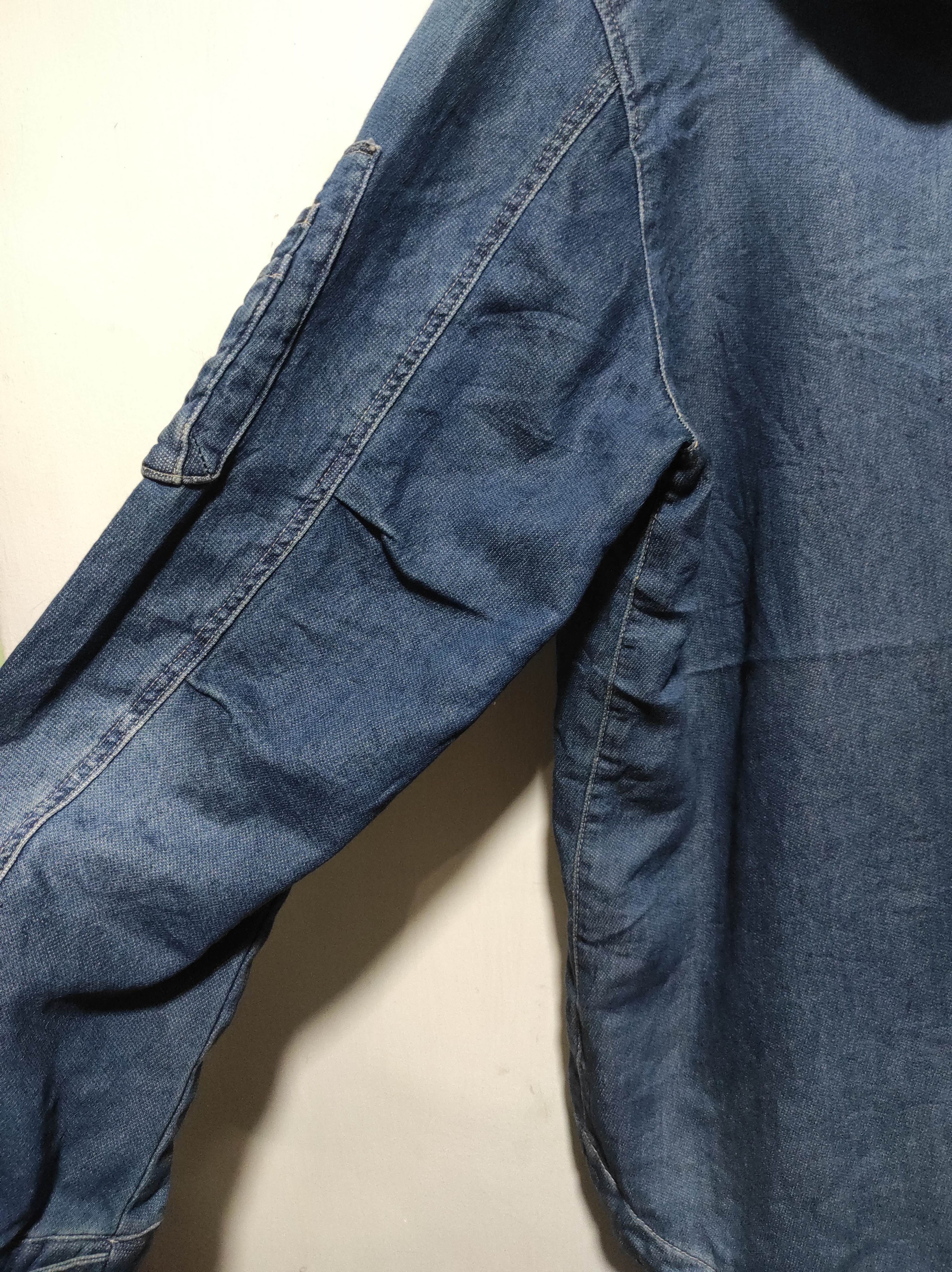 Japanese Brand Purple & Yellow Denim zip fur hoodie ifsix LGB style Size US L / EU 52-54 / 3 - 13 Thumbnail