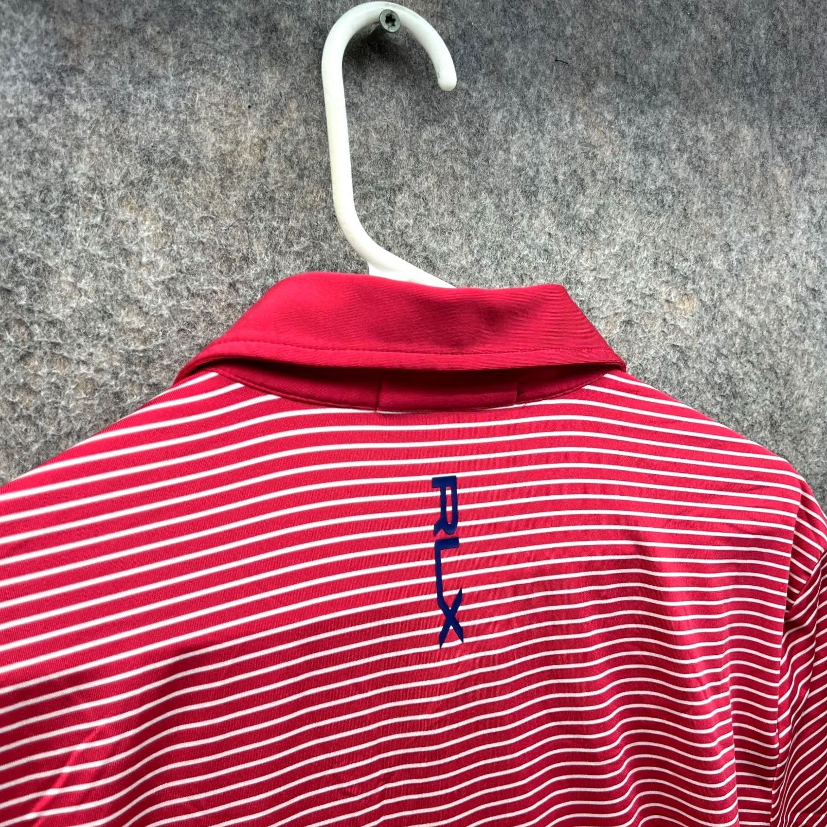 RLX Ralph Lauren VINTAGE RLX Ralph Lauren Polo Shirt Womens Large Red White Striped Preppy Medalist Golf Size L / US 10 / IT 46 - 5 Thumbnail