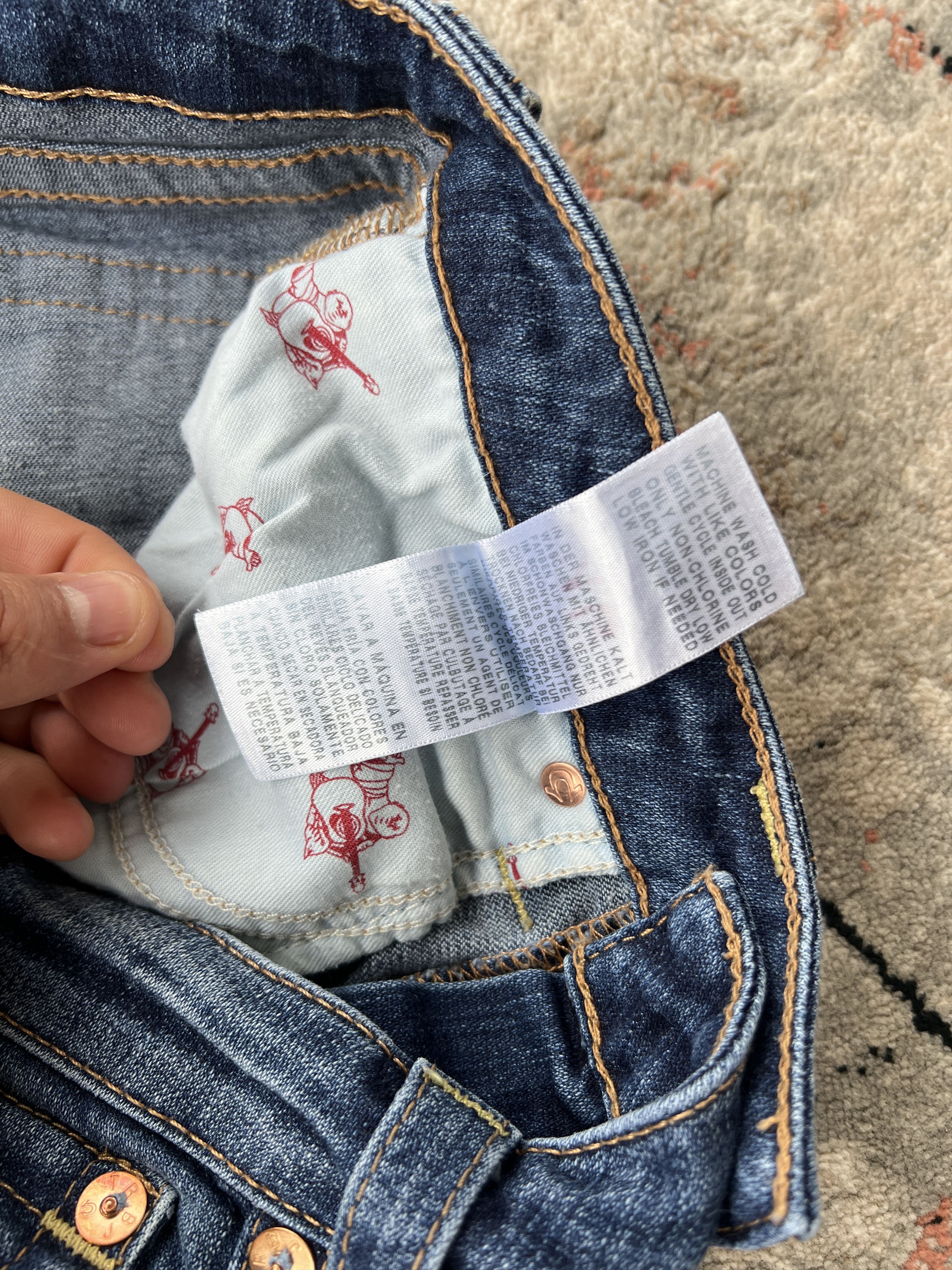 Japanese Brand True Religion Vintage Jeans Size 29" - 10 Thumbnail