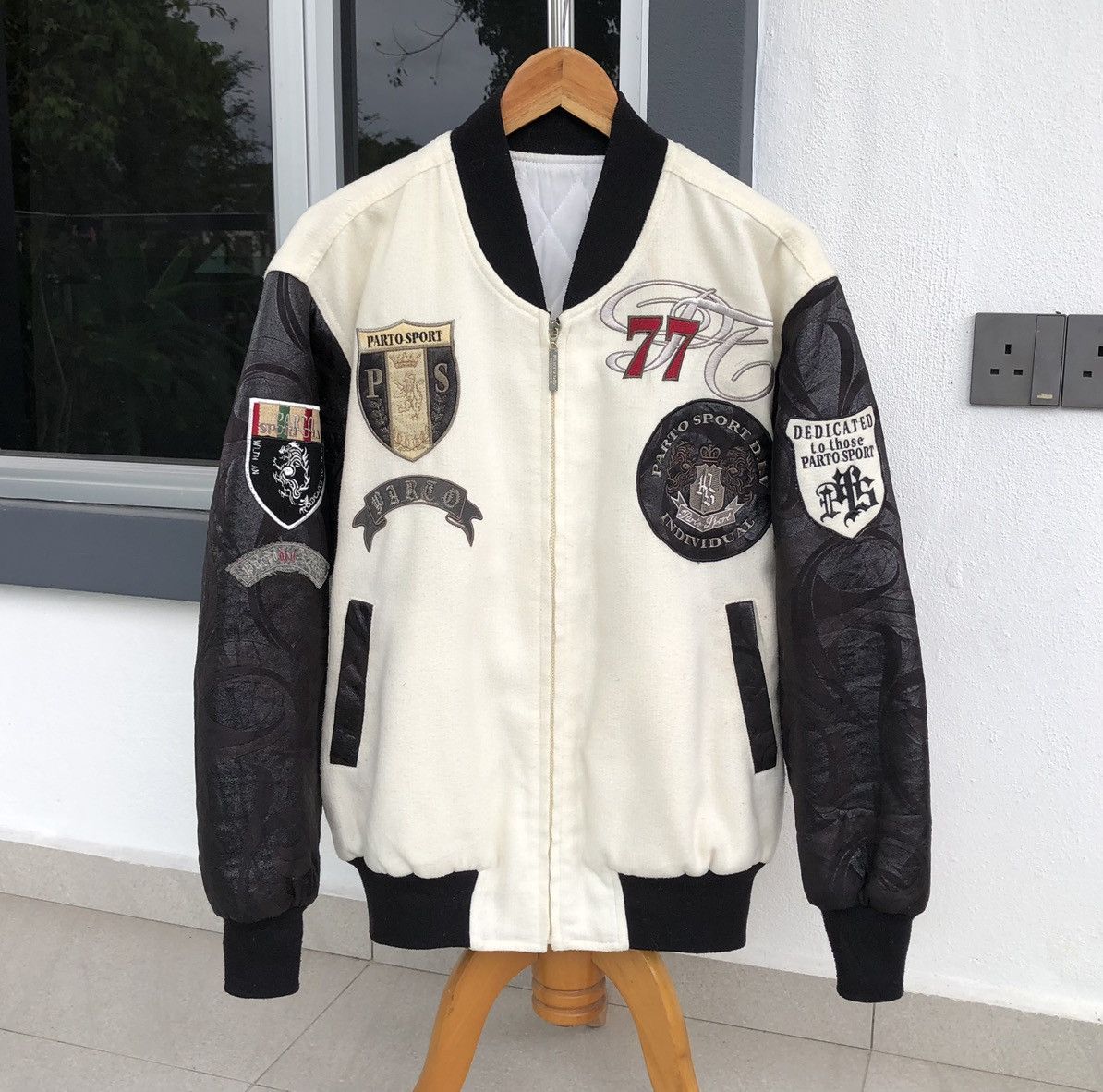 Japanese Brand Parto II Individual Sport 77 Patches Embroidery Logo Jacket Size US L / EU 52-54 / 3 - 2 Thumbnail