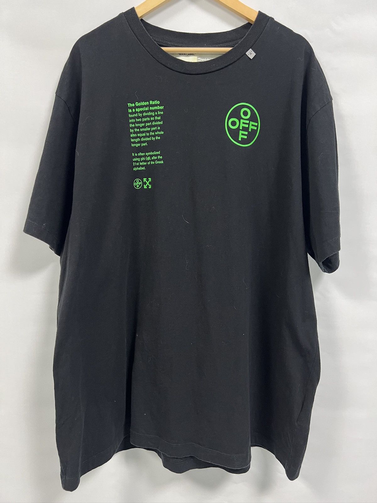 image of Off White Off-White Ss20 Arch Shapes Tee in Black, Men's (Size Large)