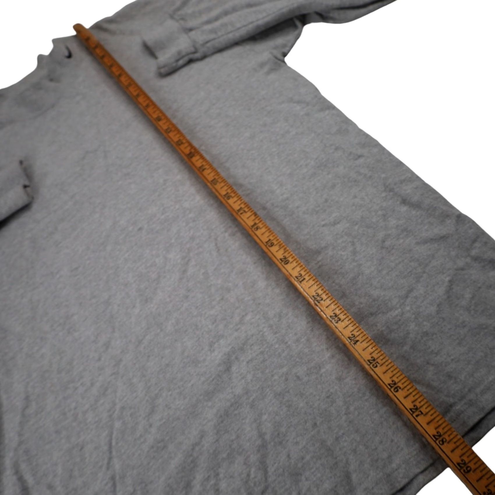 Nike VINTAGE Nike Mens Large Mini Swoosh Moc Neck Long Sleeve T Shirt Gray Size US L / EU 52-54 / 3 - 7 Thumbnail