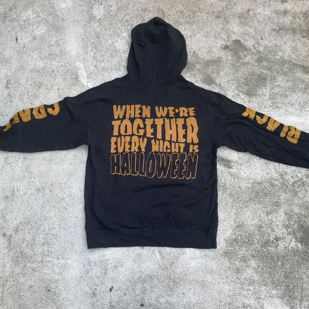 Vintage Vintage 90s Halloween Pumpkin Graphic Hoodie Grunge Black L Size US L / EU 52-54 / 3 - 4 Thumbnail