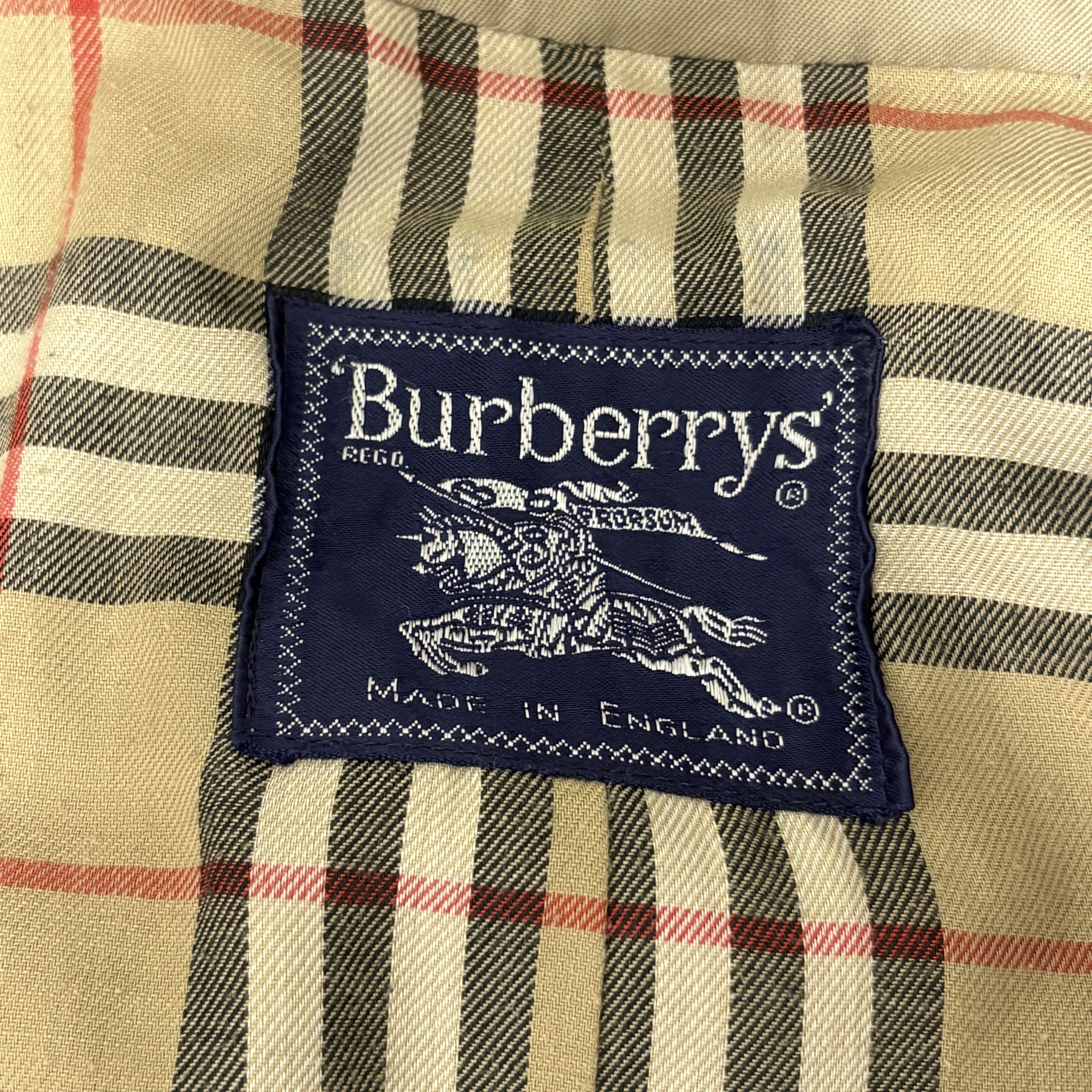 Burberry Vintage Burberry Trench Coat 80s Made In England Nova Check Size US L / EU 52-54 / 3 - 9 Thumbnail