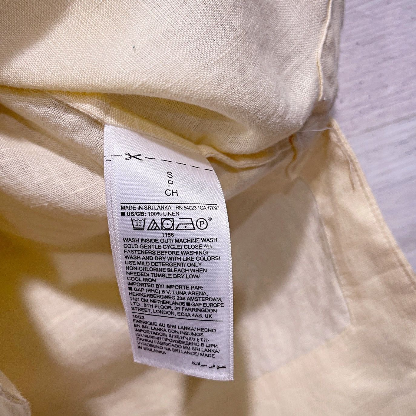 Banana Republic BANANA REPUBLIC Boxy Linen Shirt Yellow Womems Small Size S / US 4 / IT 40 - 7 Thumbnail