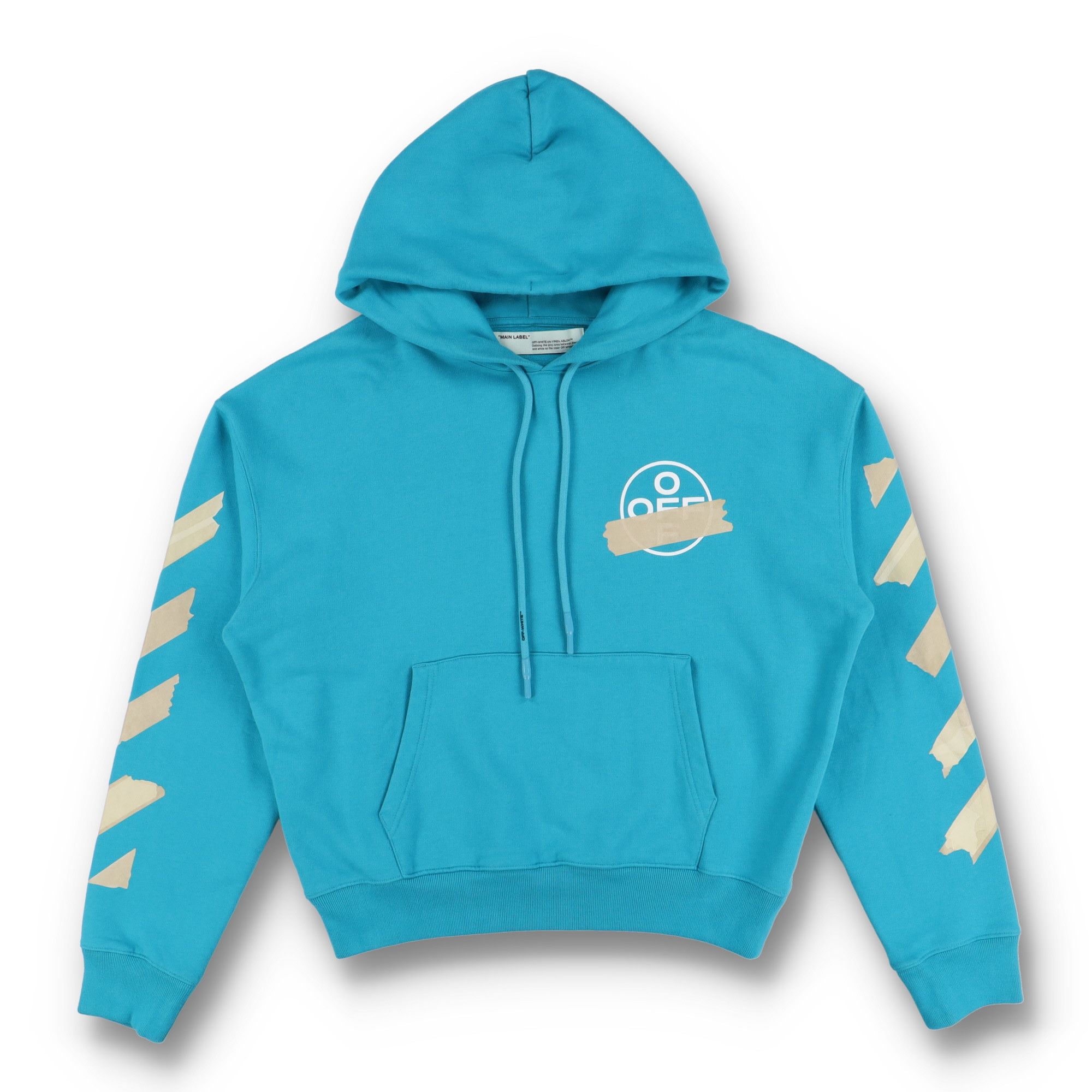 Off-White Blue Tape Arrows Logo Oversized Hoodie Size M / US 6-8 / IT 42-44 - 7 Thumbnail